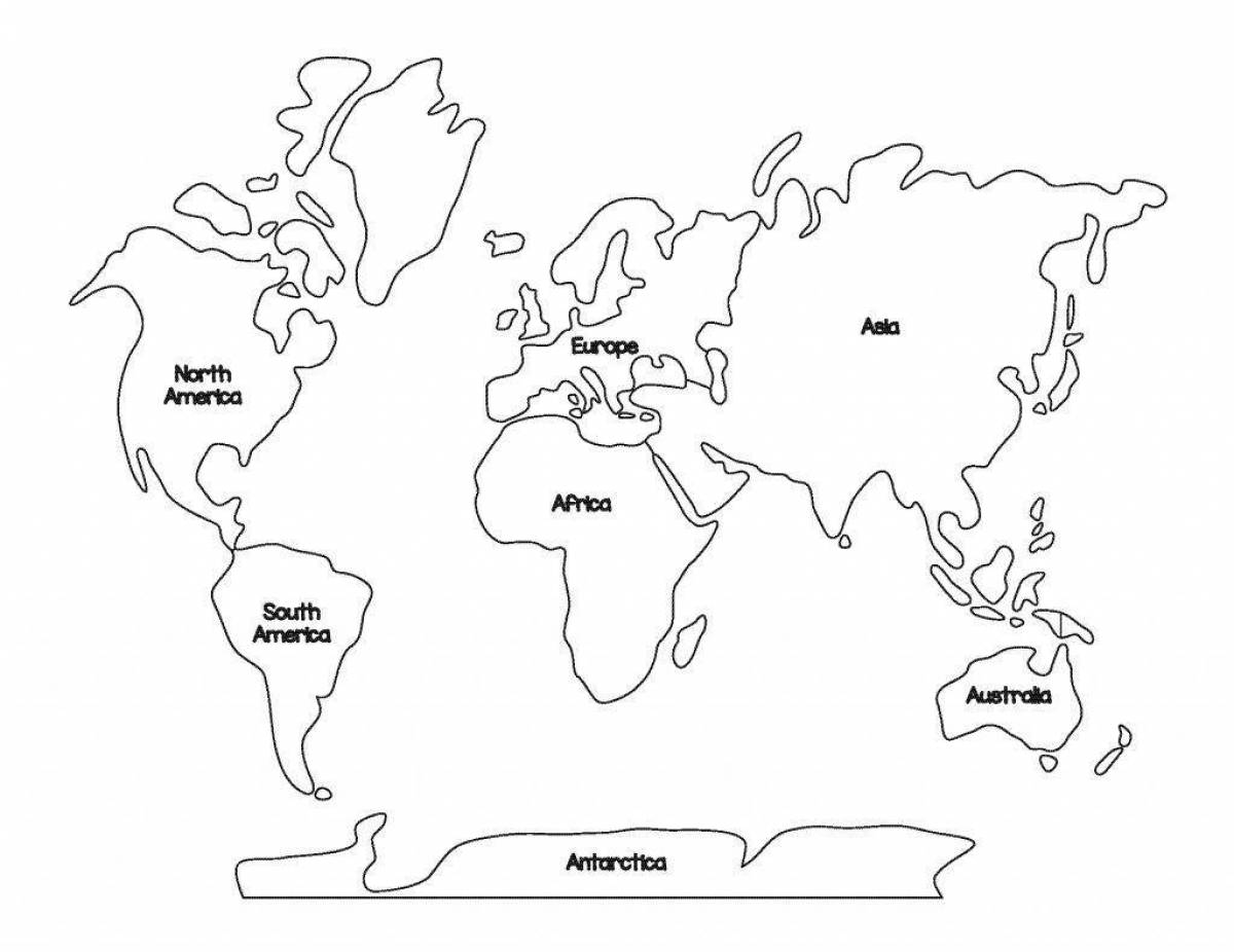 Intriguing geography coloring page