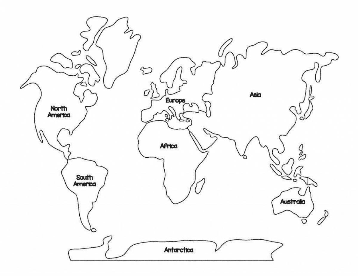 Интригующая страница раскраски по географии