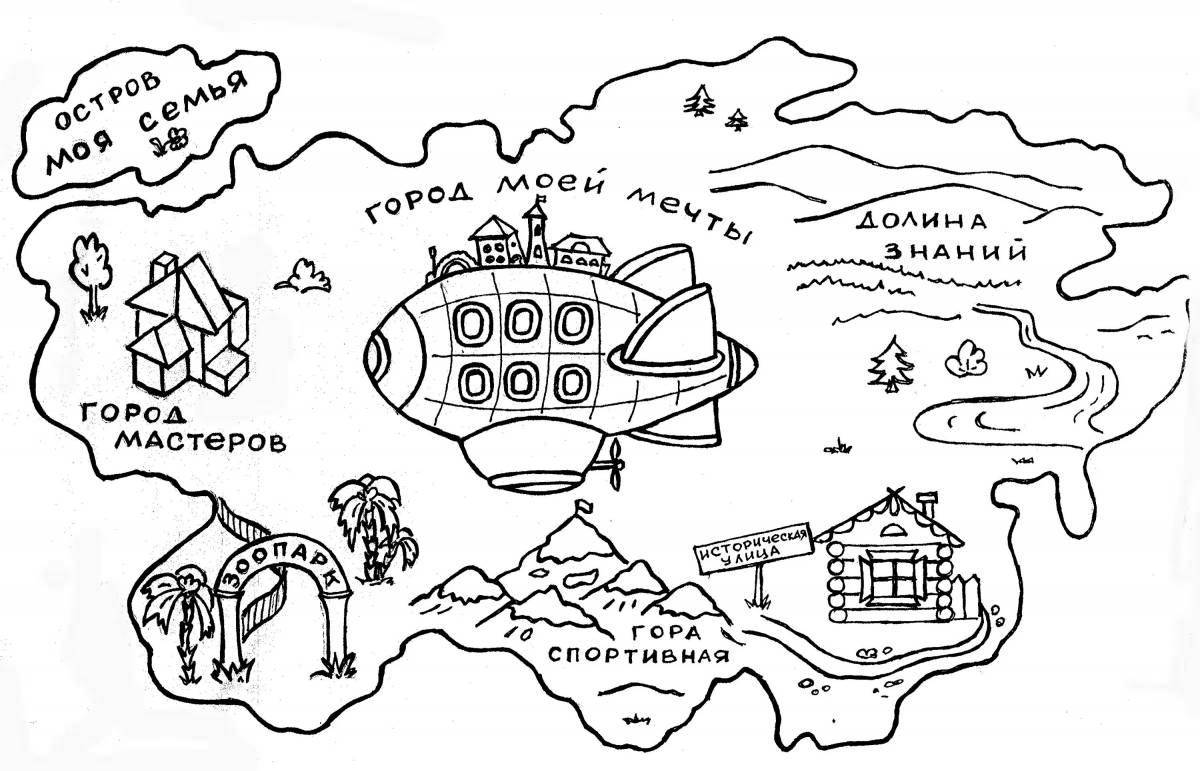 Amazing Geography Coloring Page