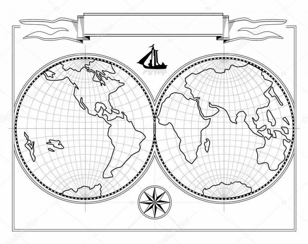 Living geography coloring book