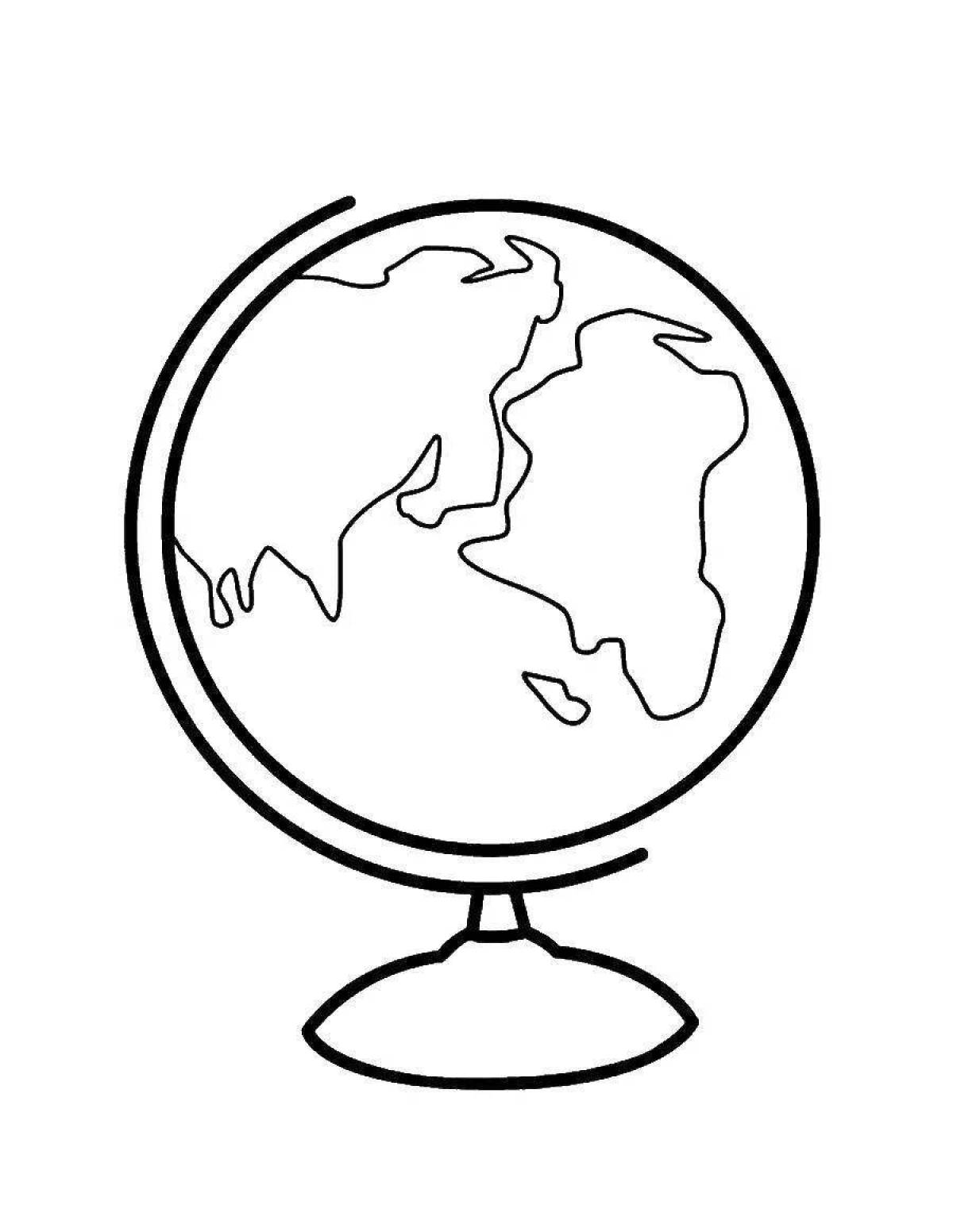Dynamic geography coloring page