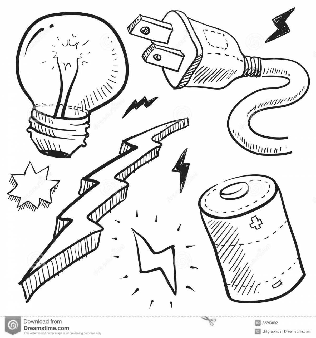 Creative electrical safety coloring book