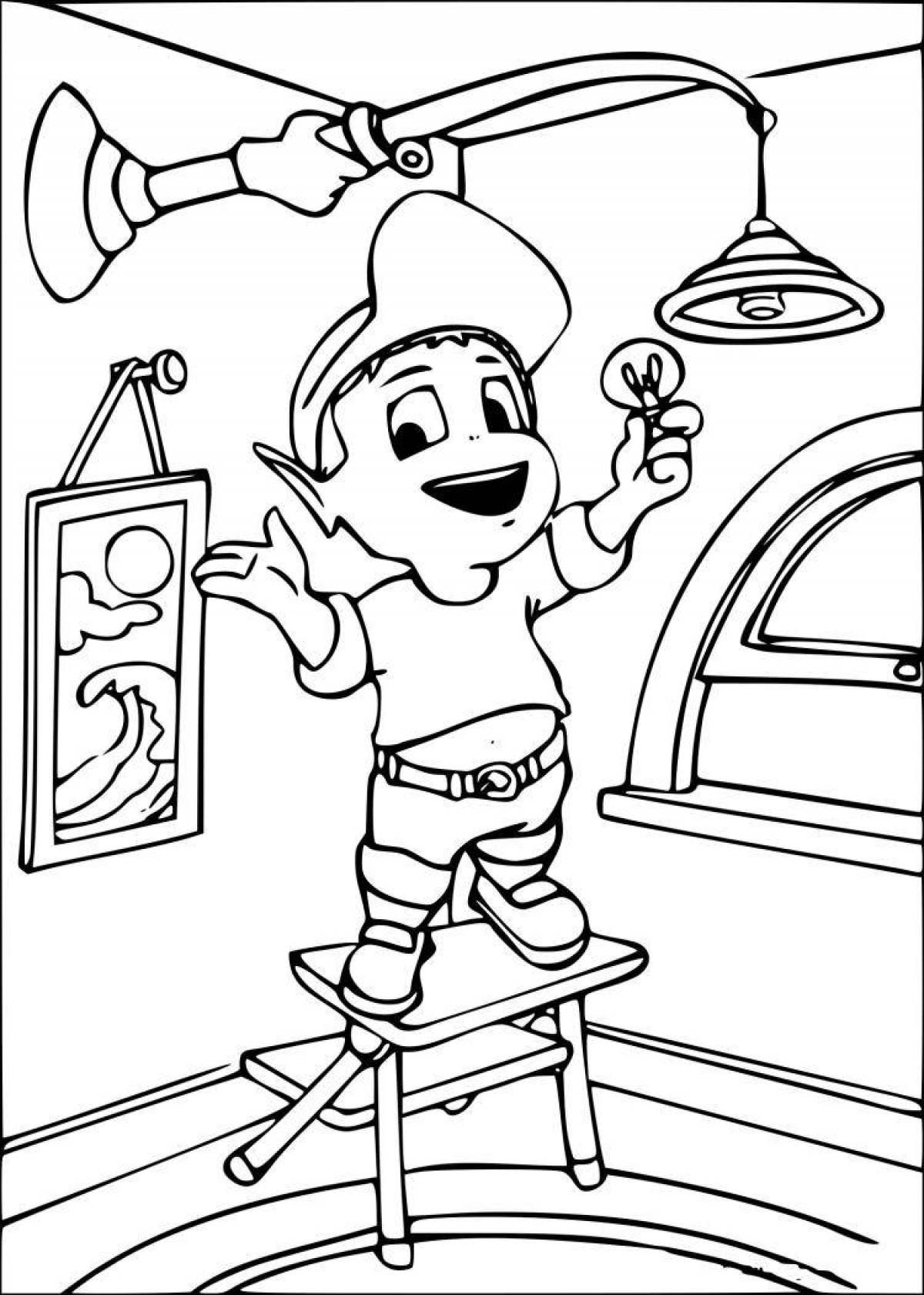 Electrical safety coloring book