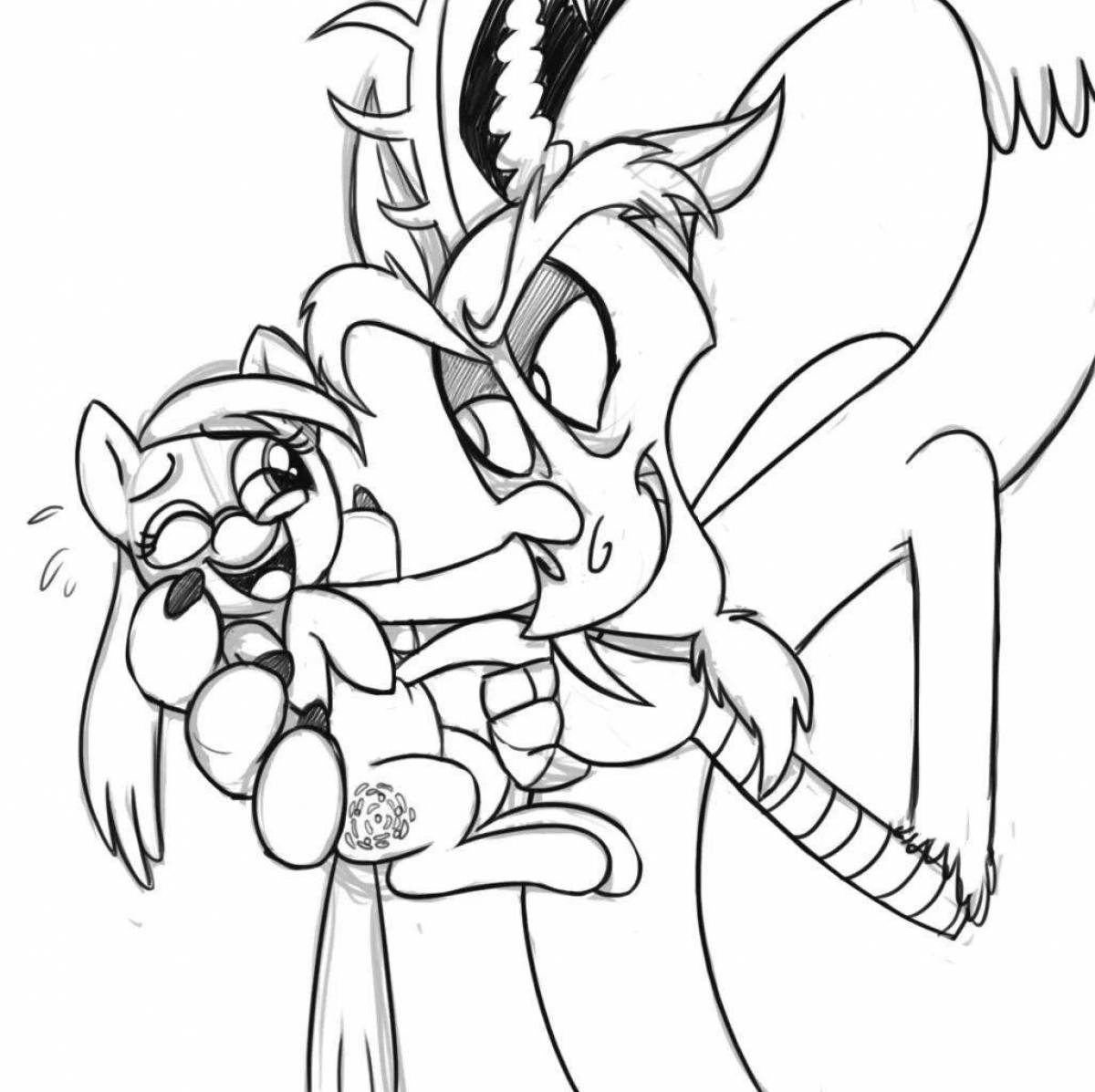 Discord sparkle coloring page