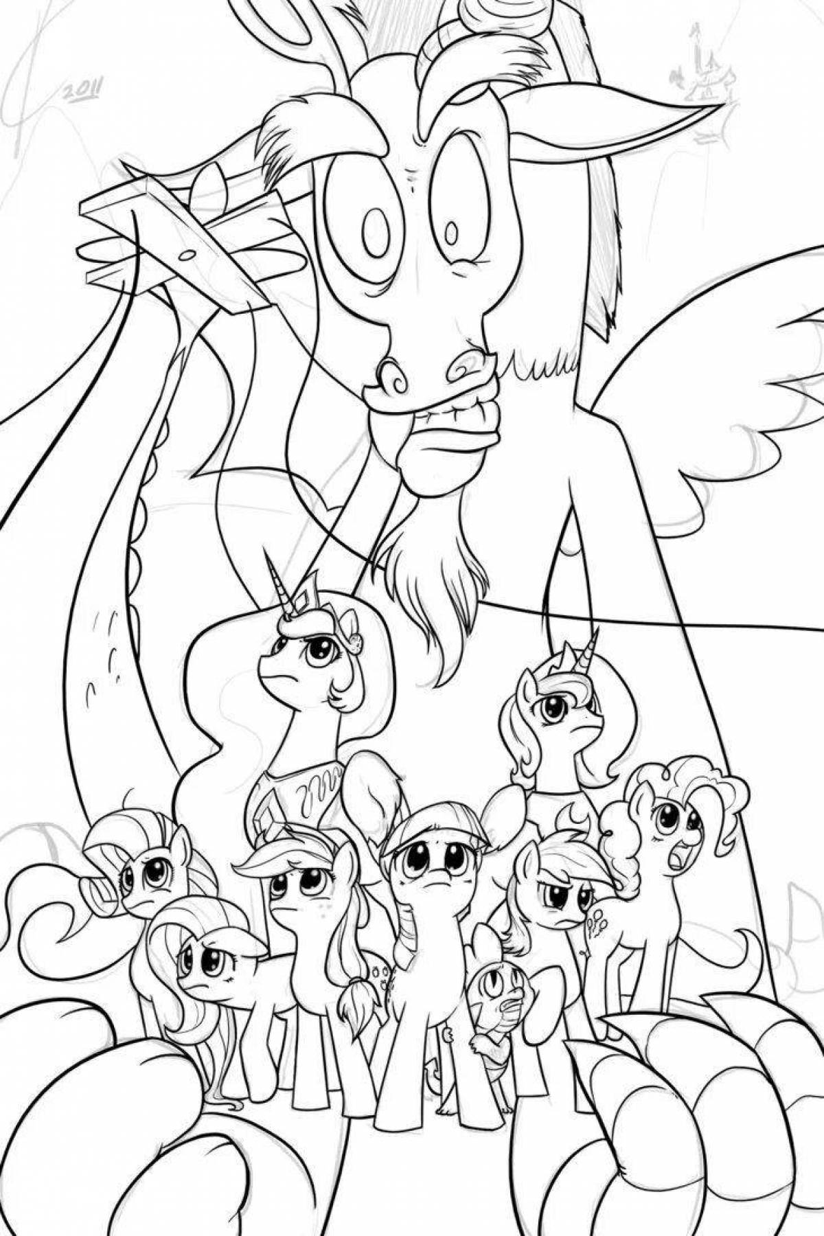 Creative discord coloring page