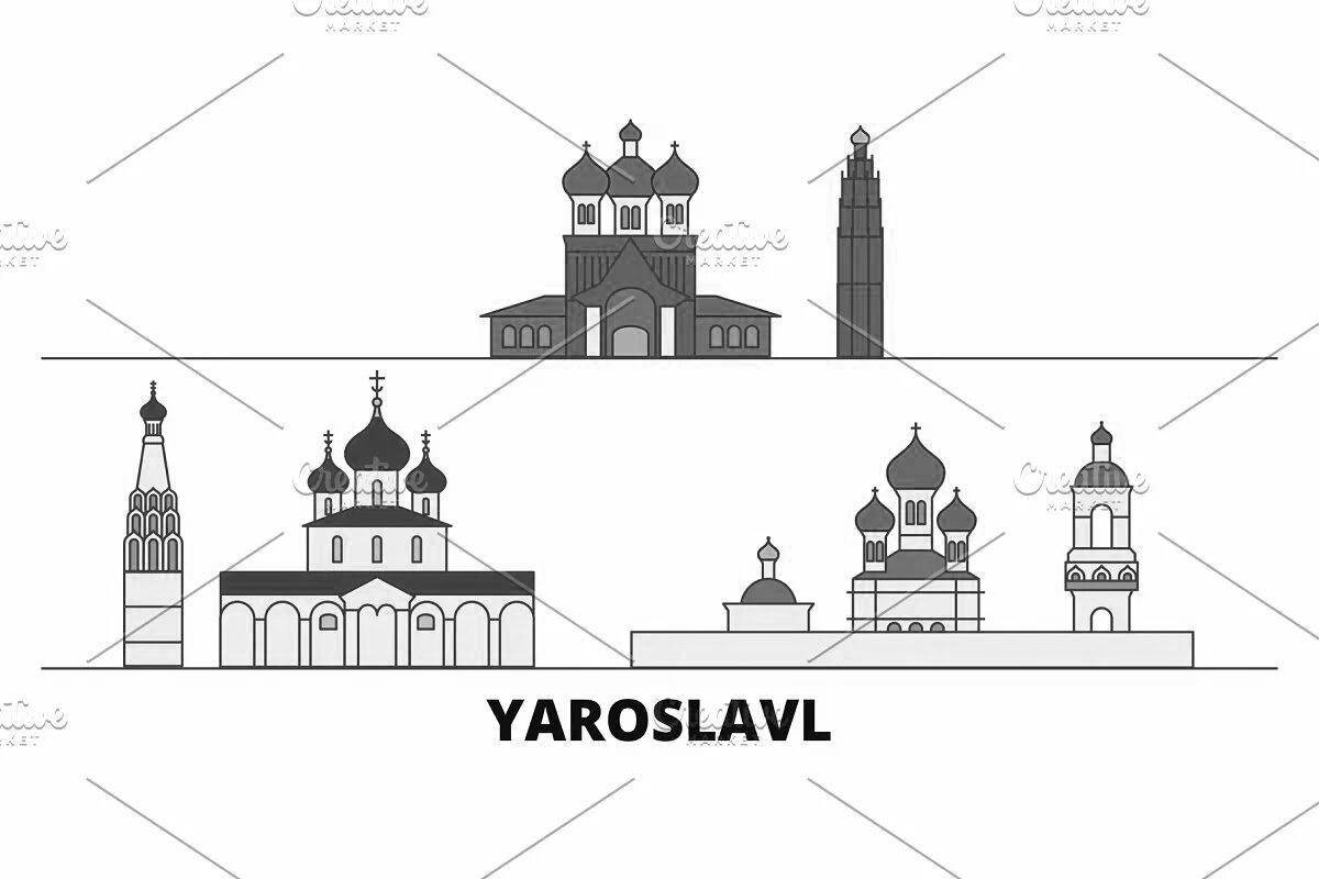 Magic yaroslavl coloring book