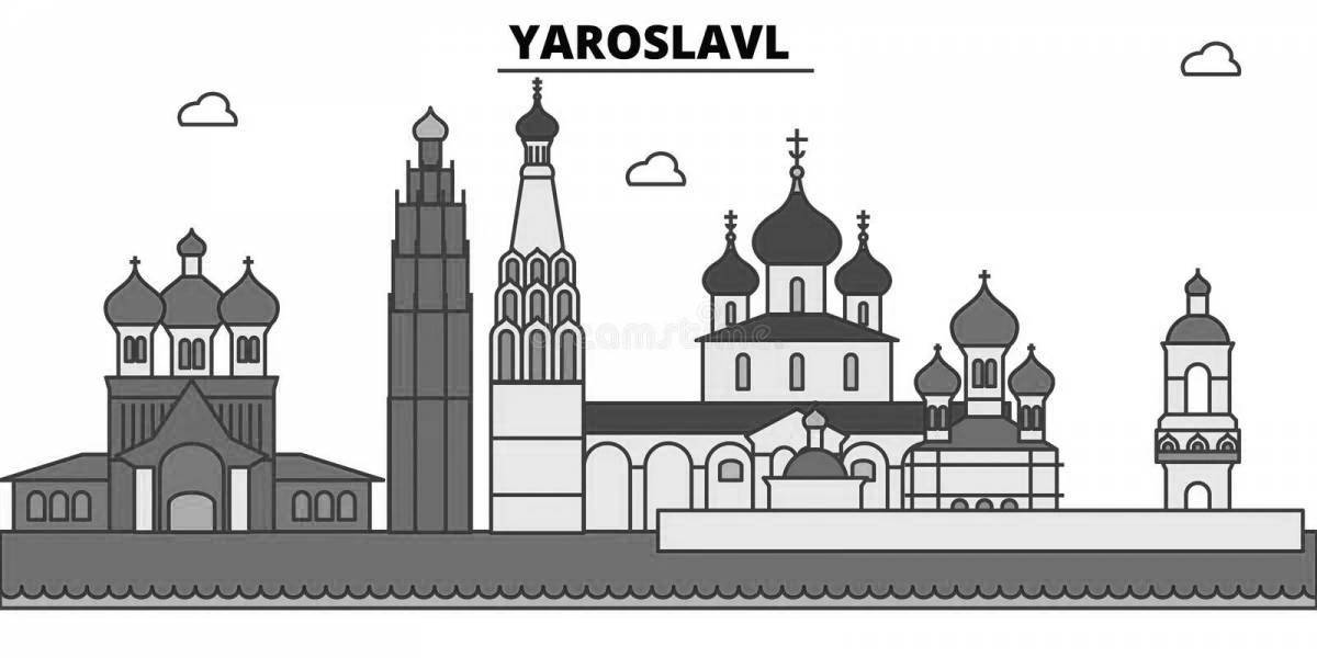 Attractive yaroslavl coloring book