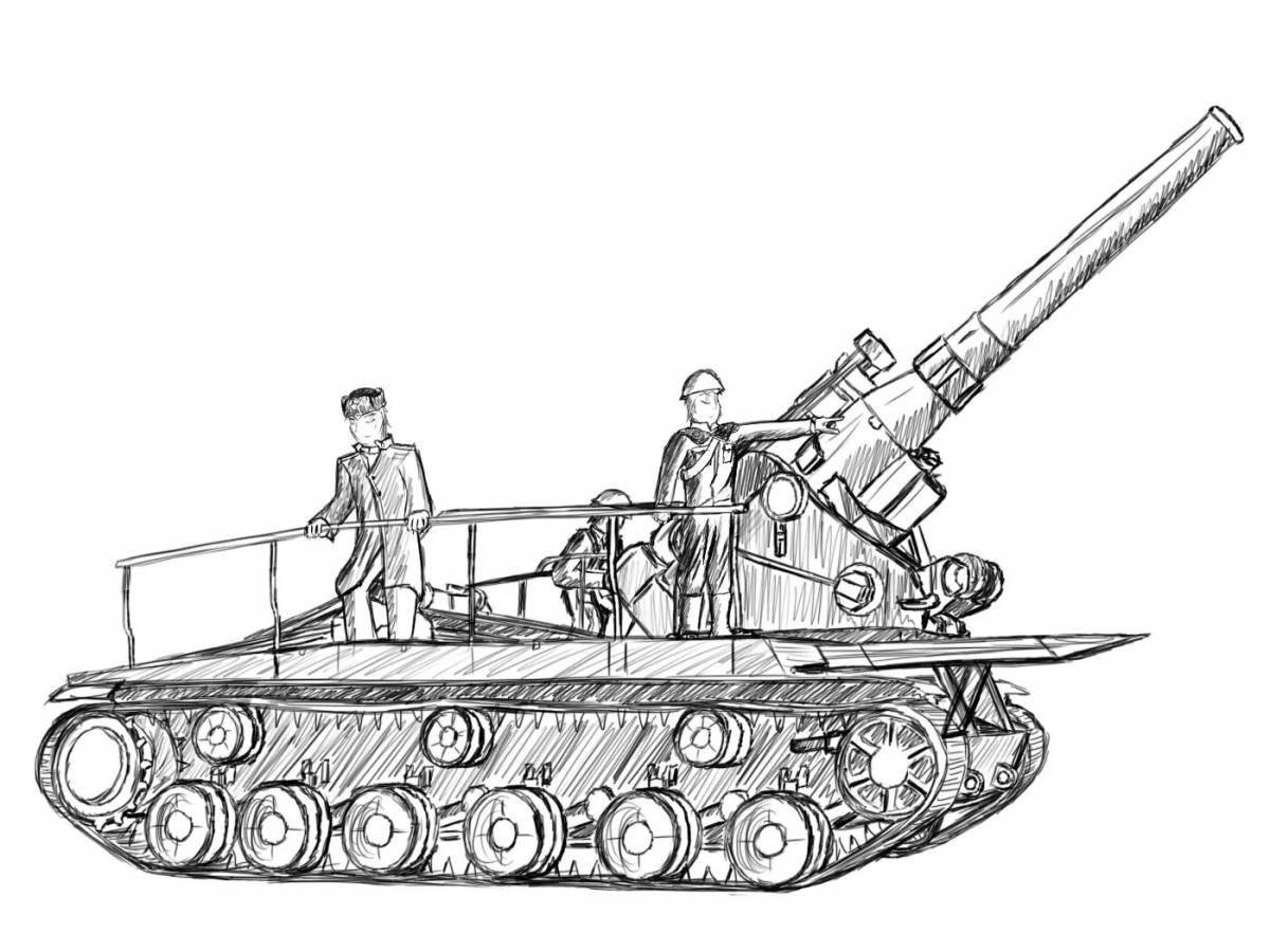 Shock artillery coloring page