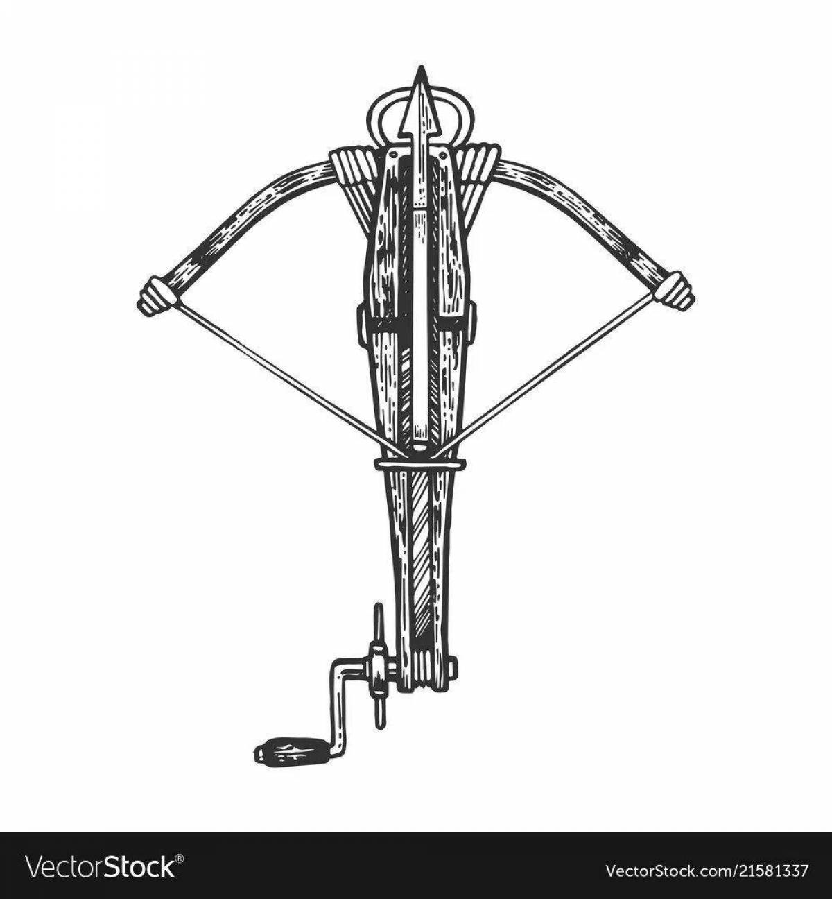 Dynamic crossbow coloring page