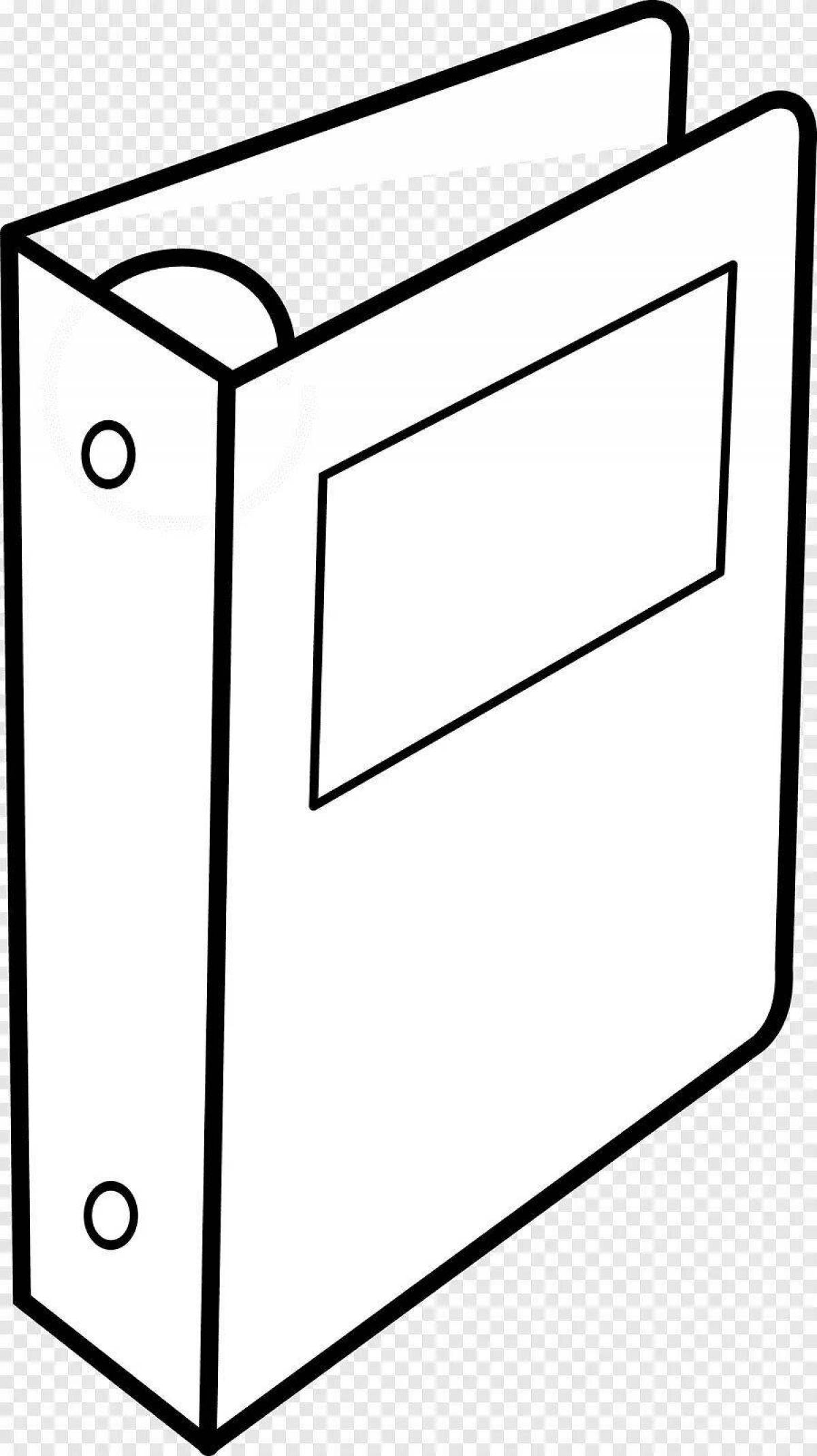 Folder with rich coloring pages