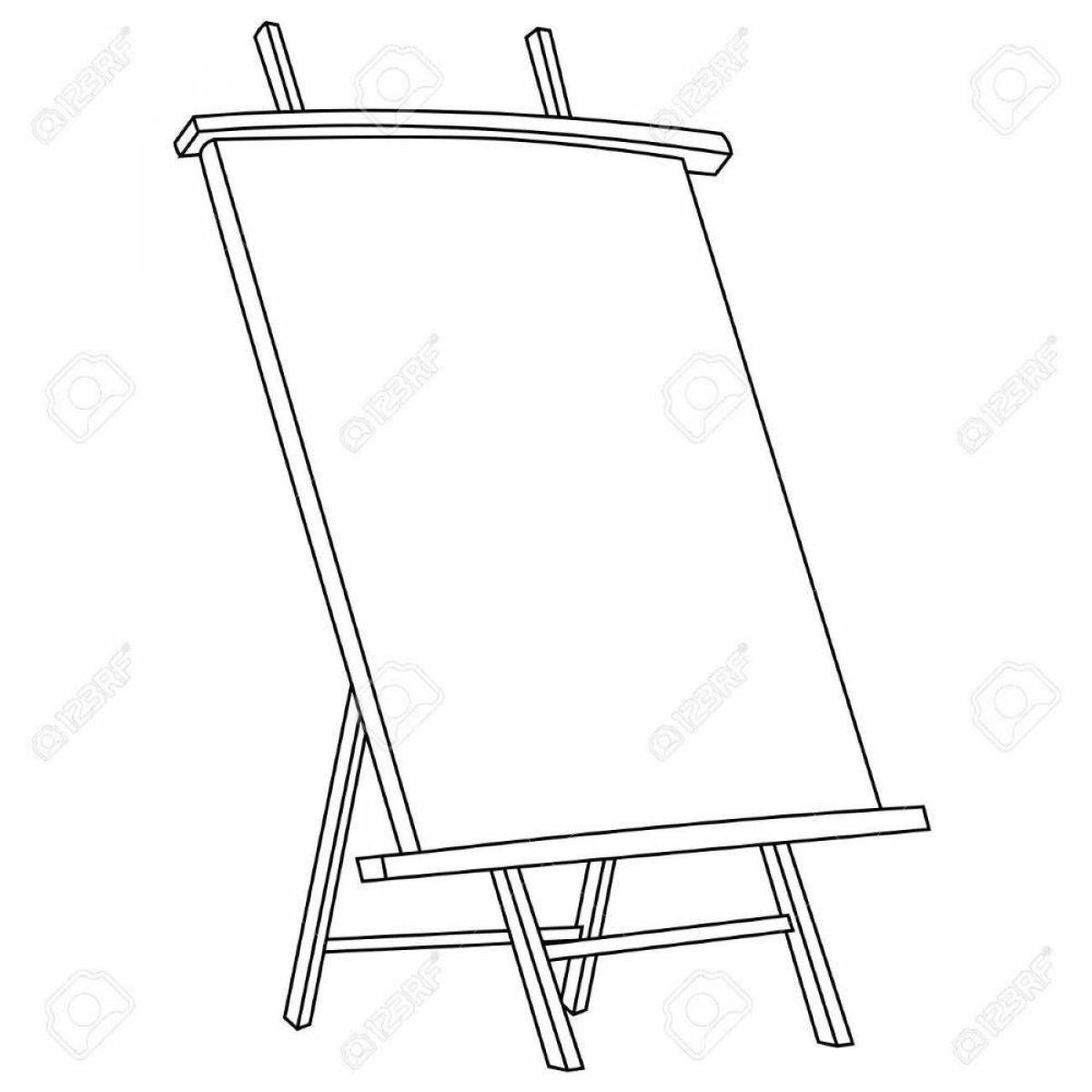 Innovative coloring easel