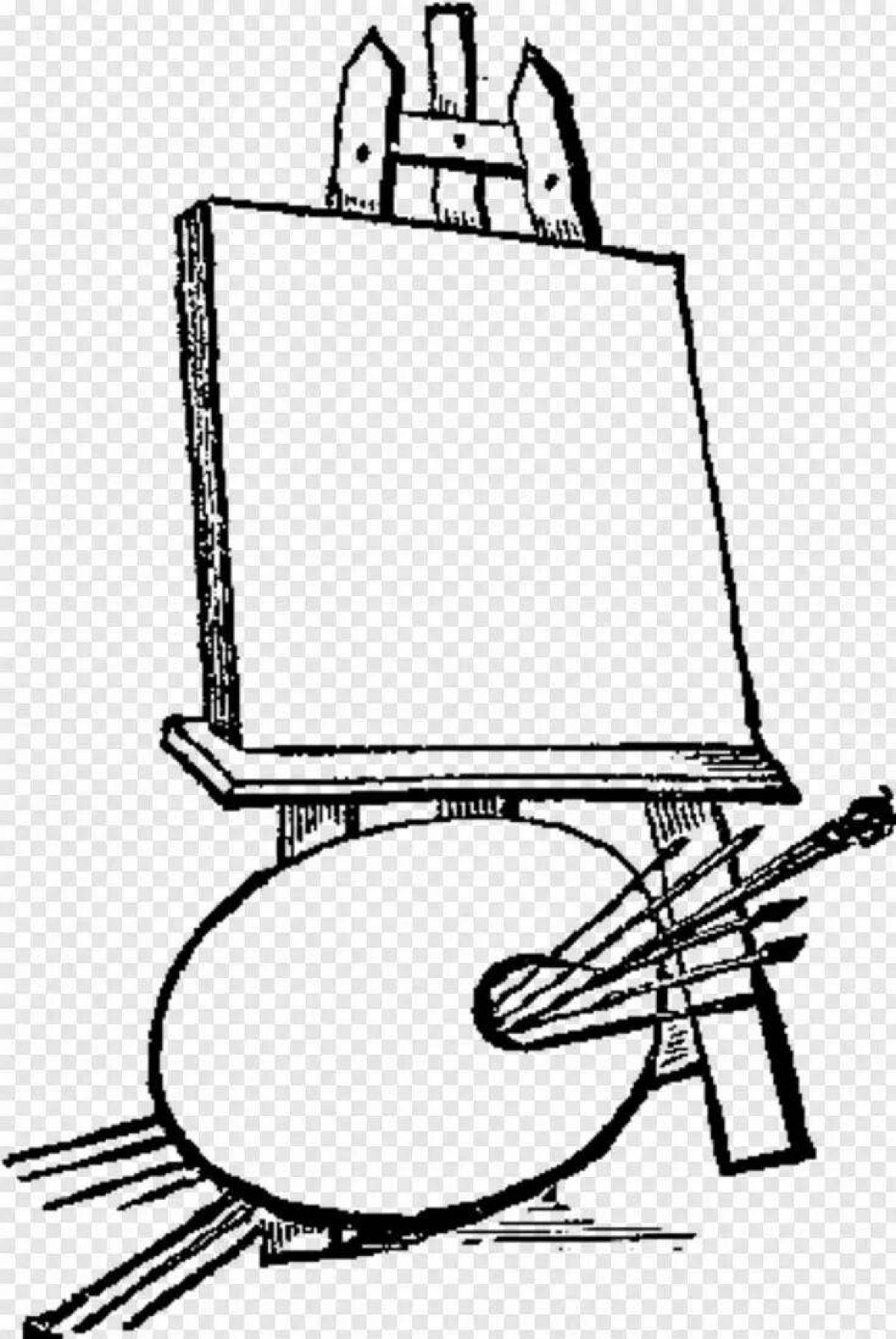 Amazing easel for coloring