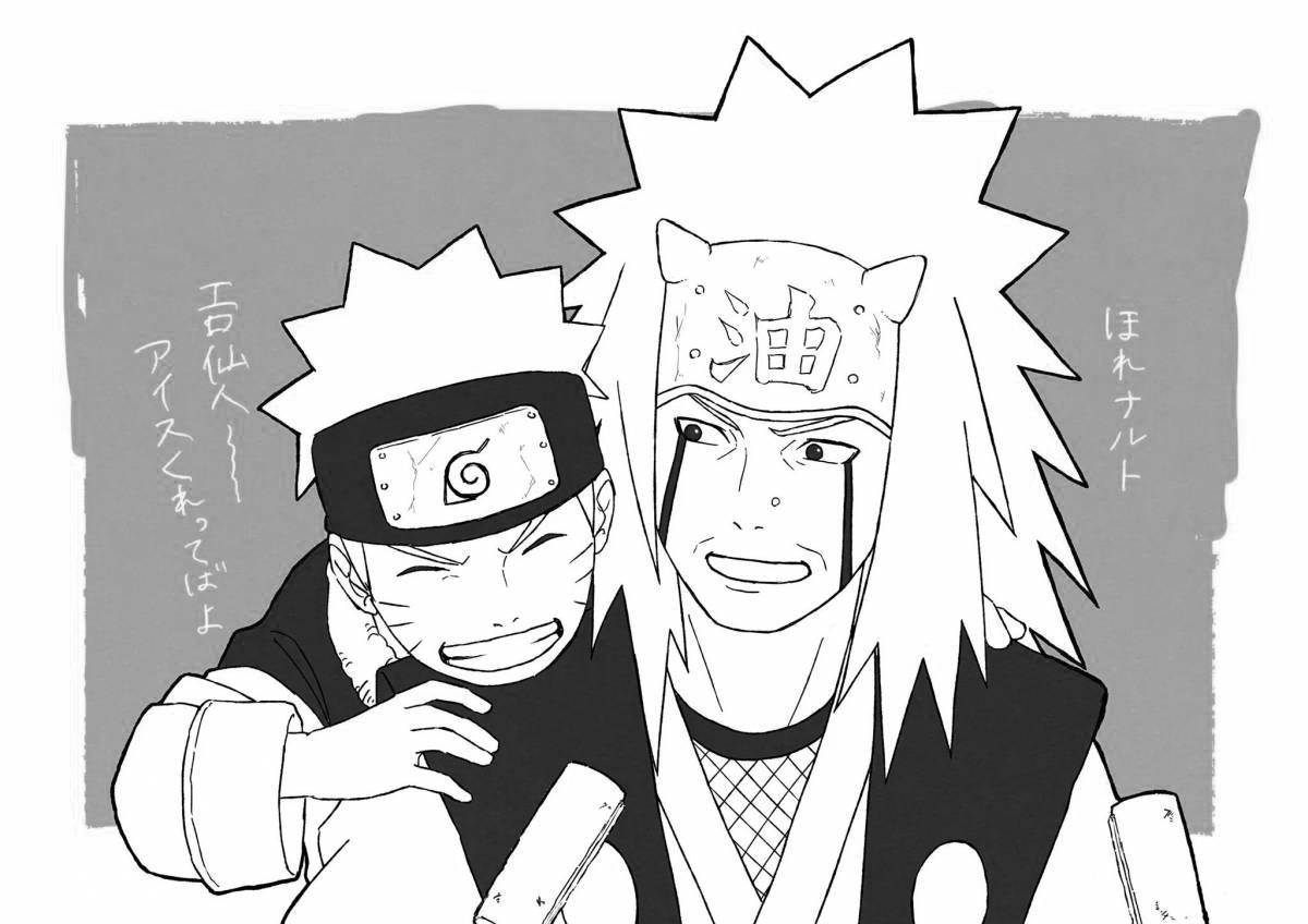 Jiraiya's nice coloring page