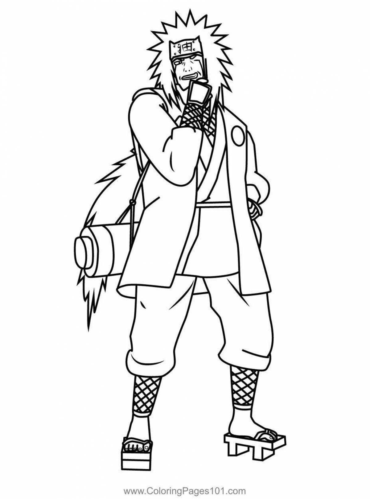 Jiraiya's shiny coloring page