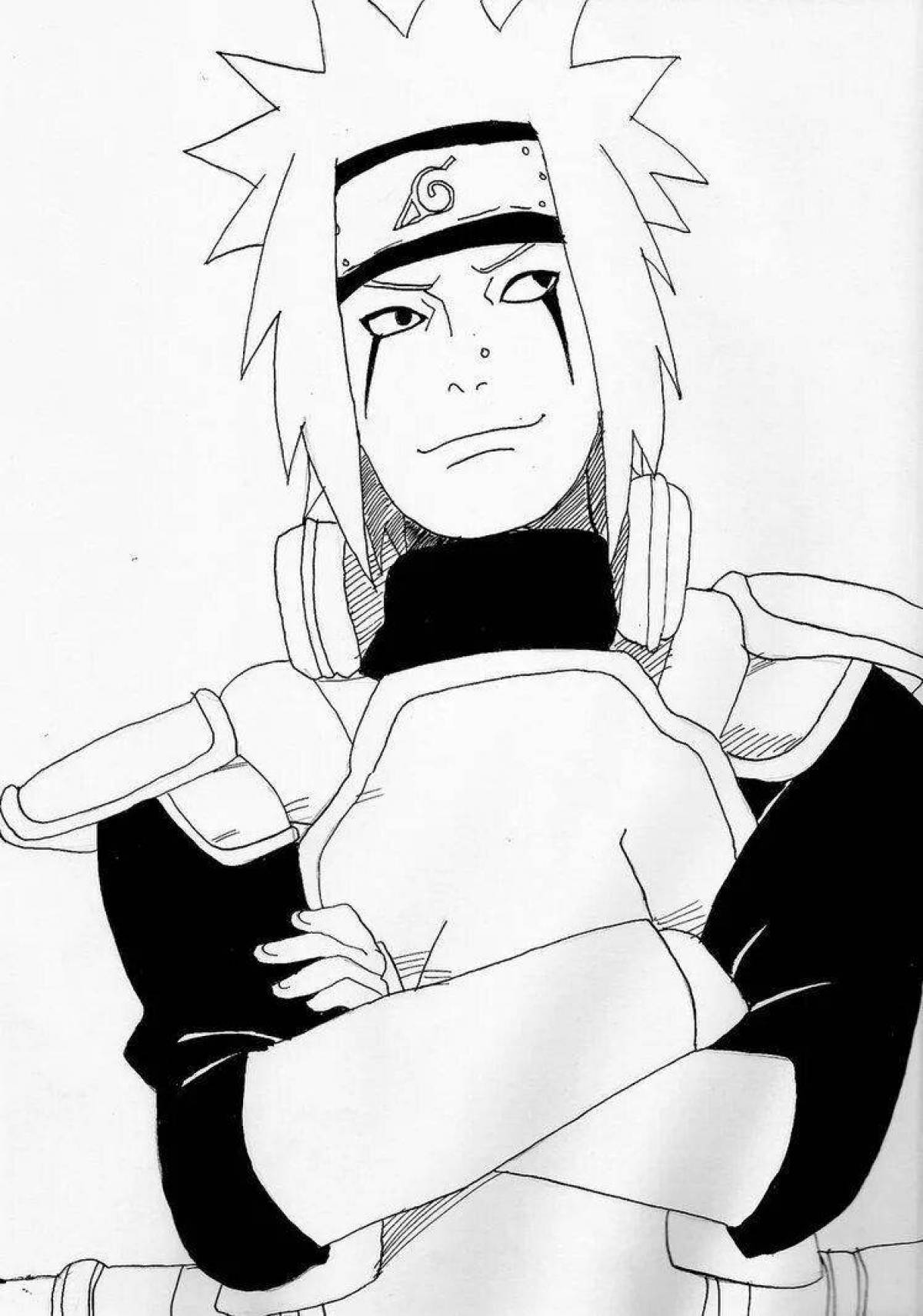 Cute jiraiya coloring