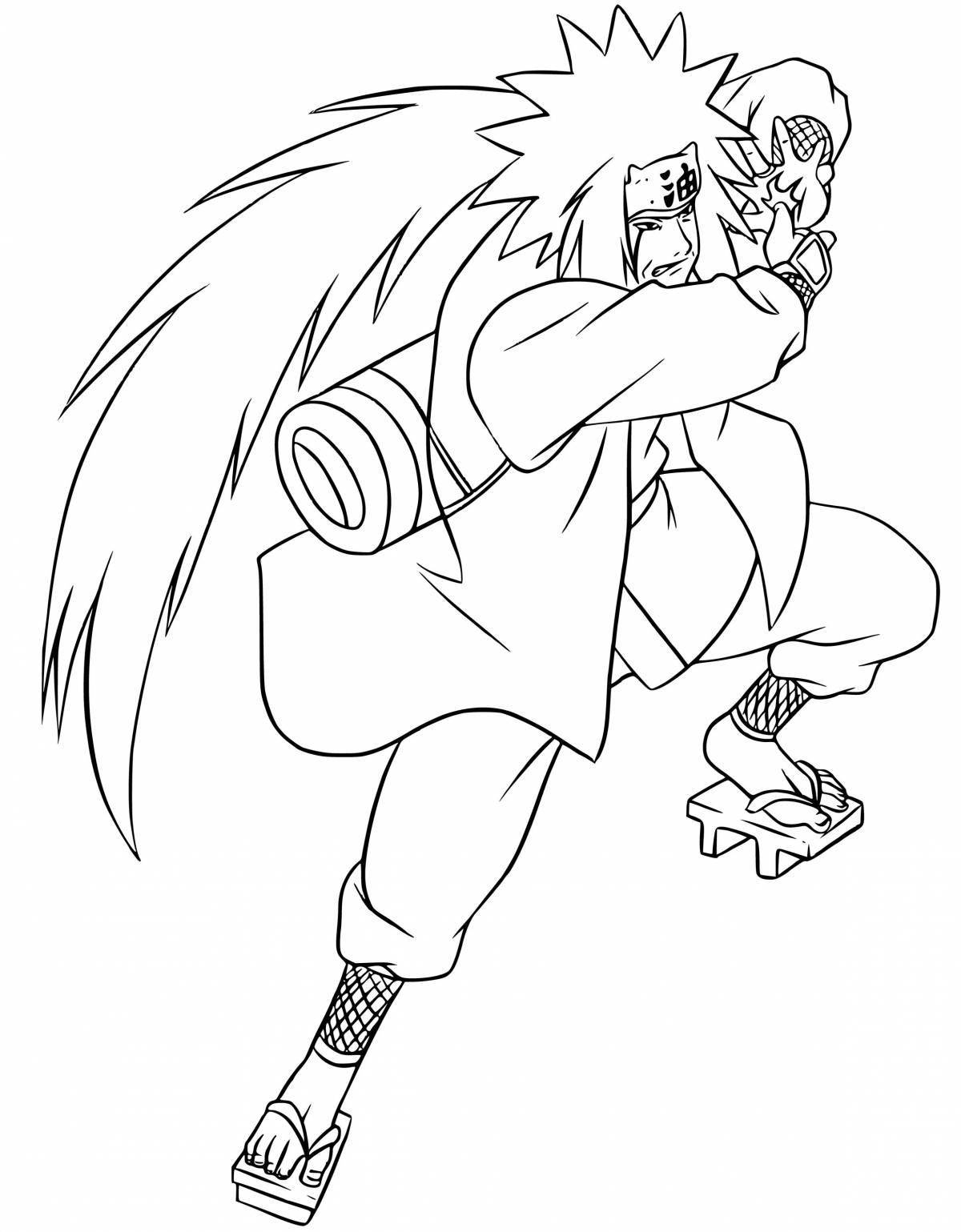 Exquisite jiraiya coloring page