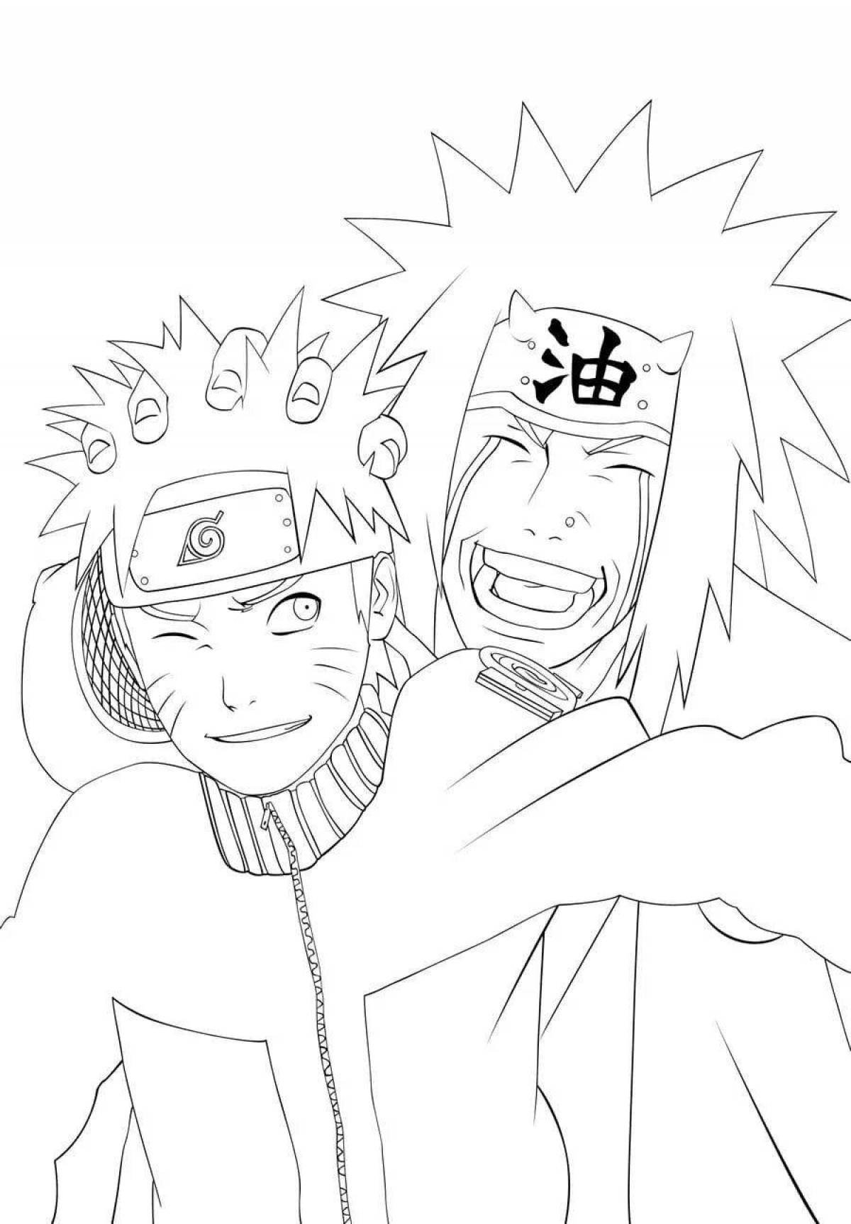 Jiraiya's amazing coloring page