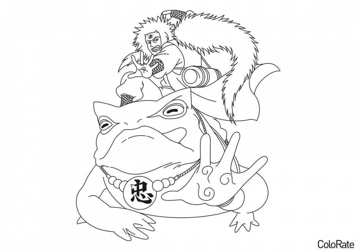 Выдающаяся страница раскраски джирайи