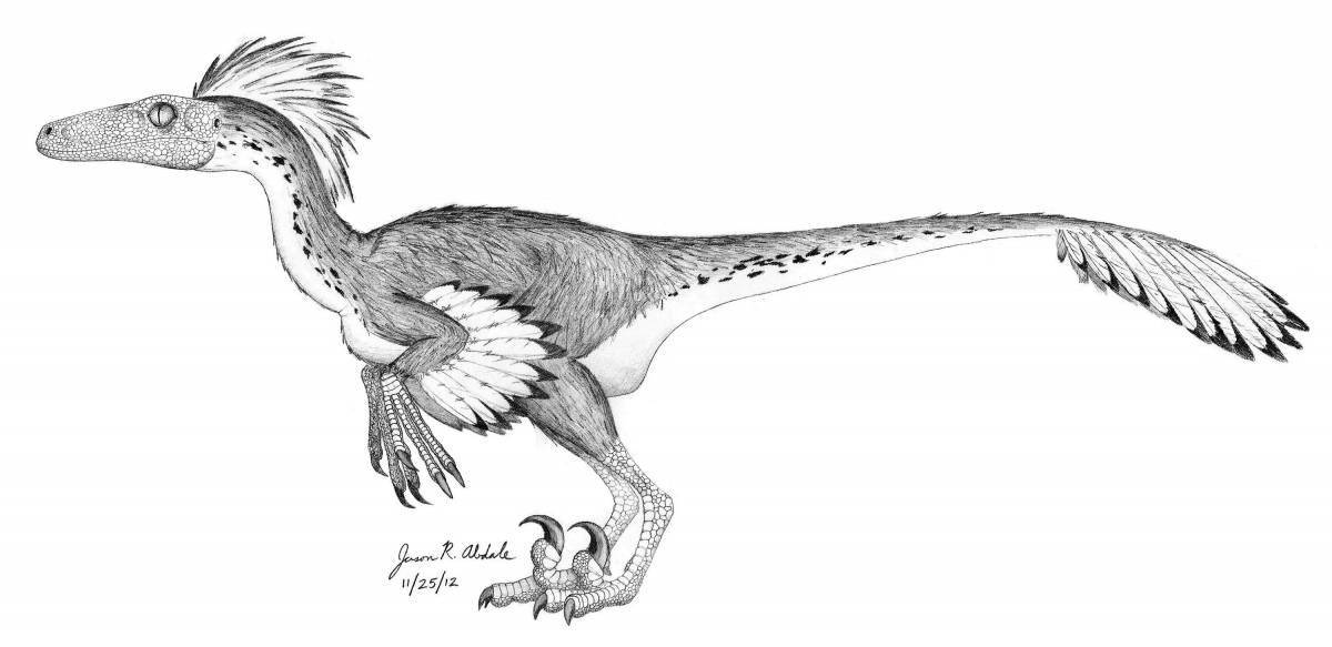 Photo Coloring for a sophisticated Utahraptor