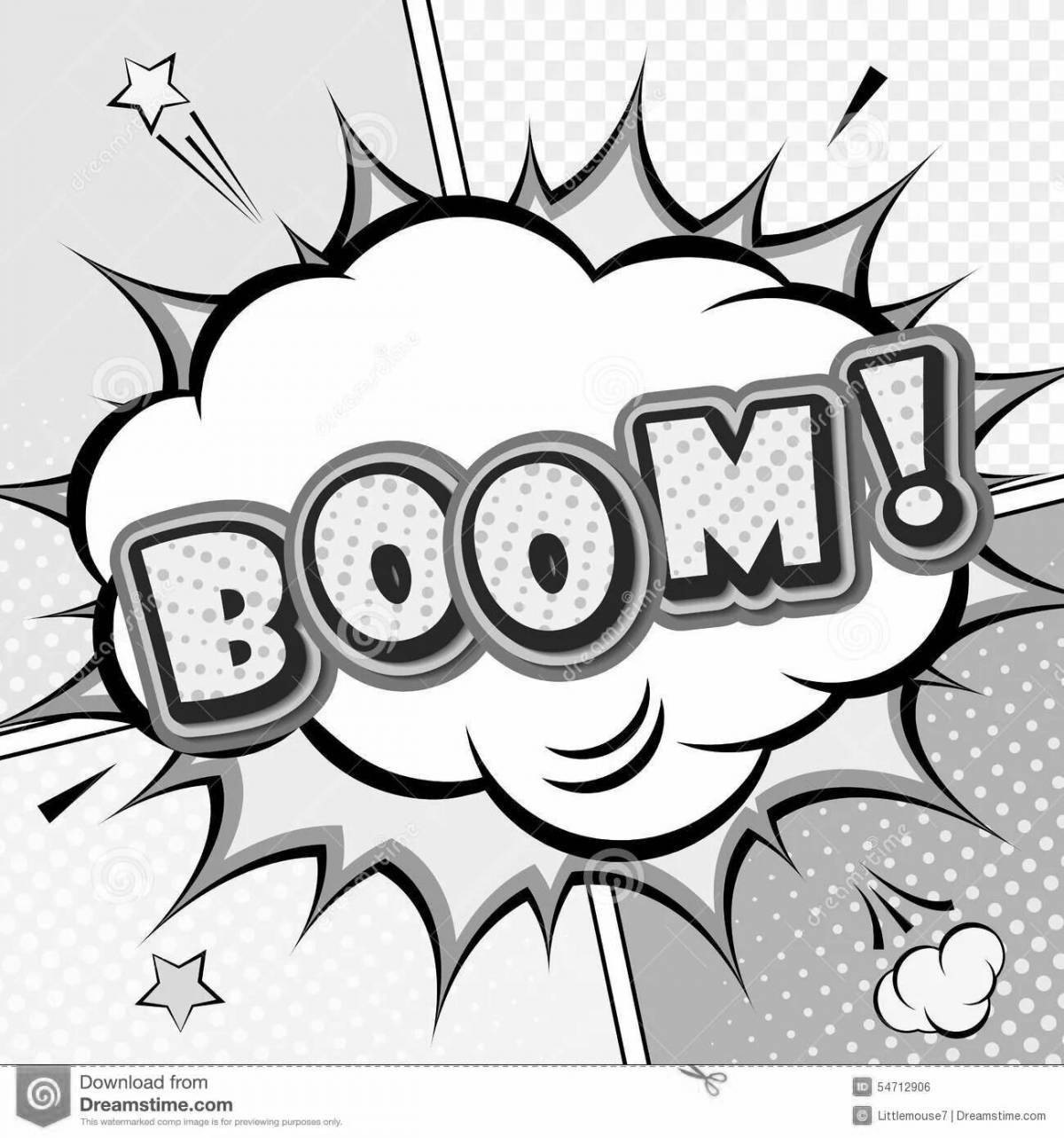 Потрясающая раскраска бум