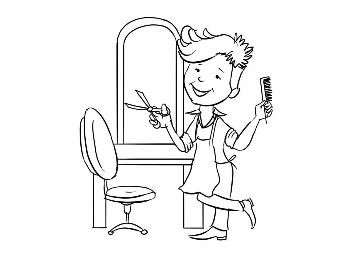 Joyful cut coloring page