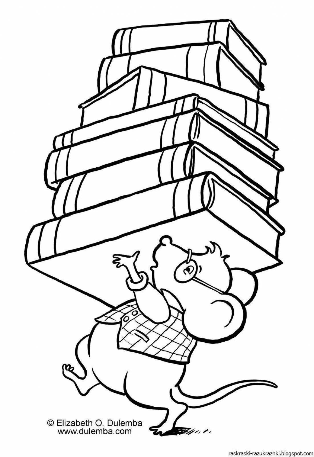 Playful literary coloring