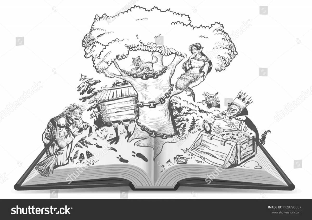 Fun literary coloring book