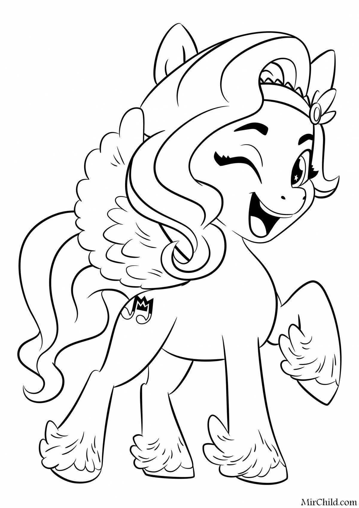 Интенсивная цветная страница my little coloring page