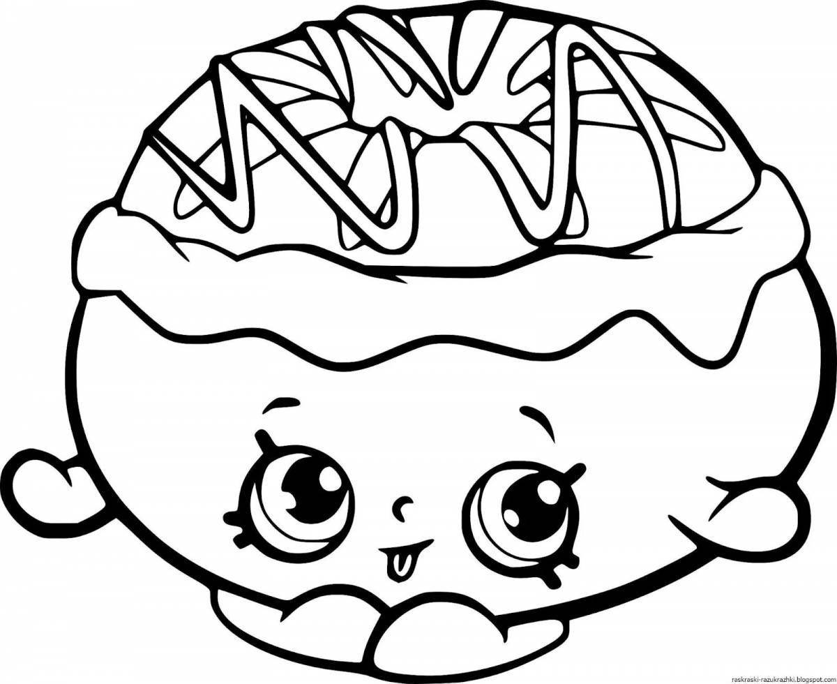 Radiant squish coloring page
