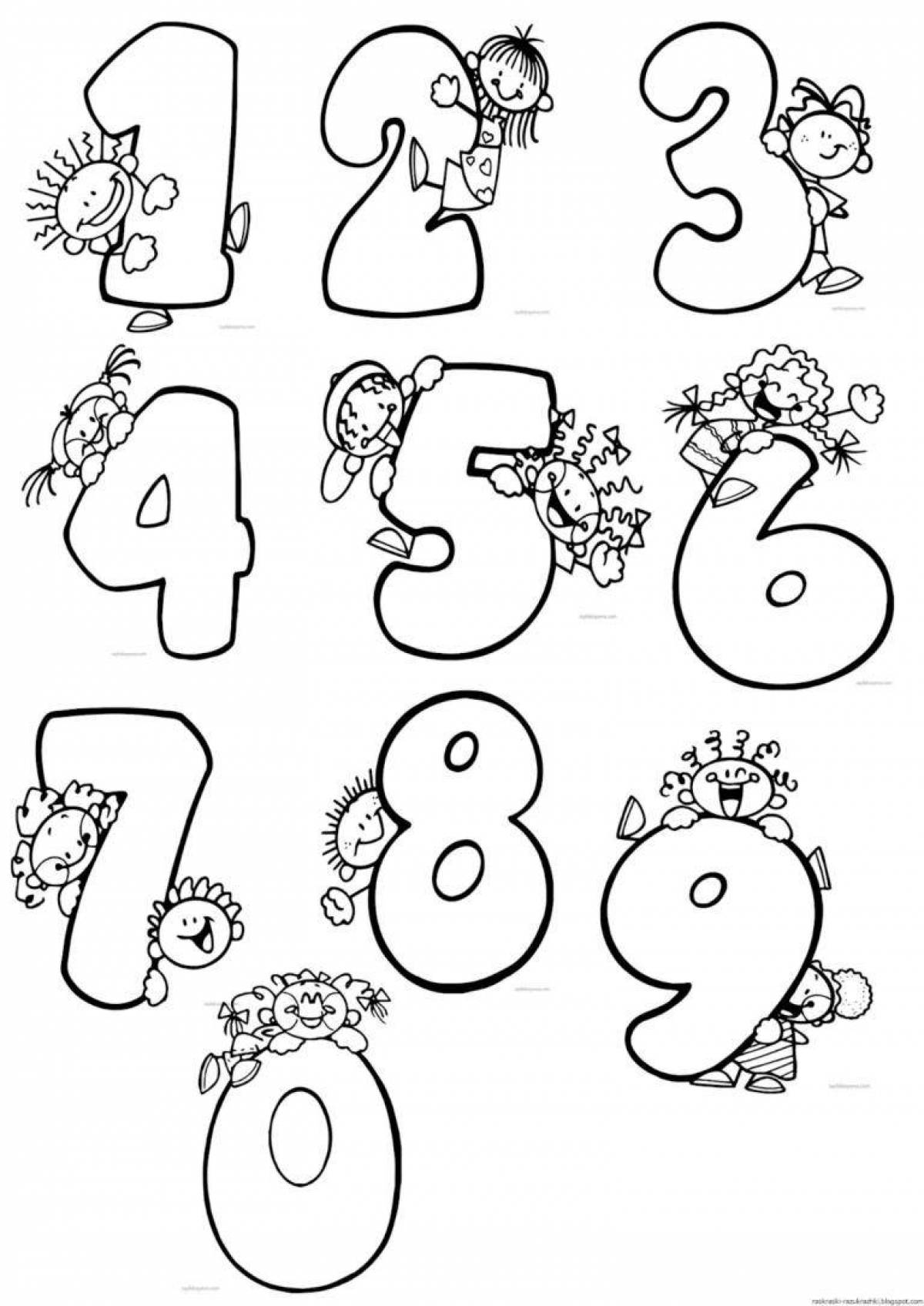 Bright coloring beautiful numbers