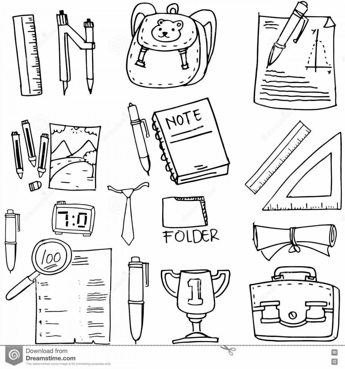 Attractive coloring pages for study