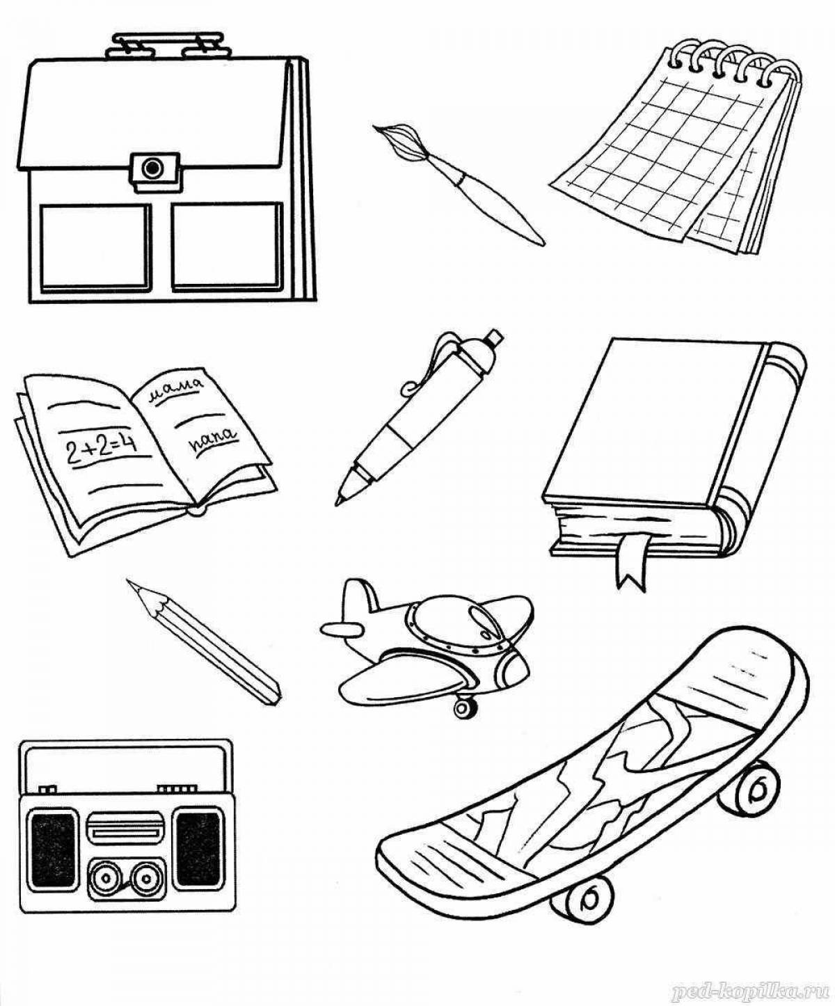 Color dynamic coloring book learning materials