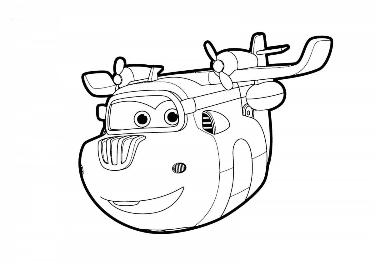 Coloring page gorgeous super wings