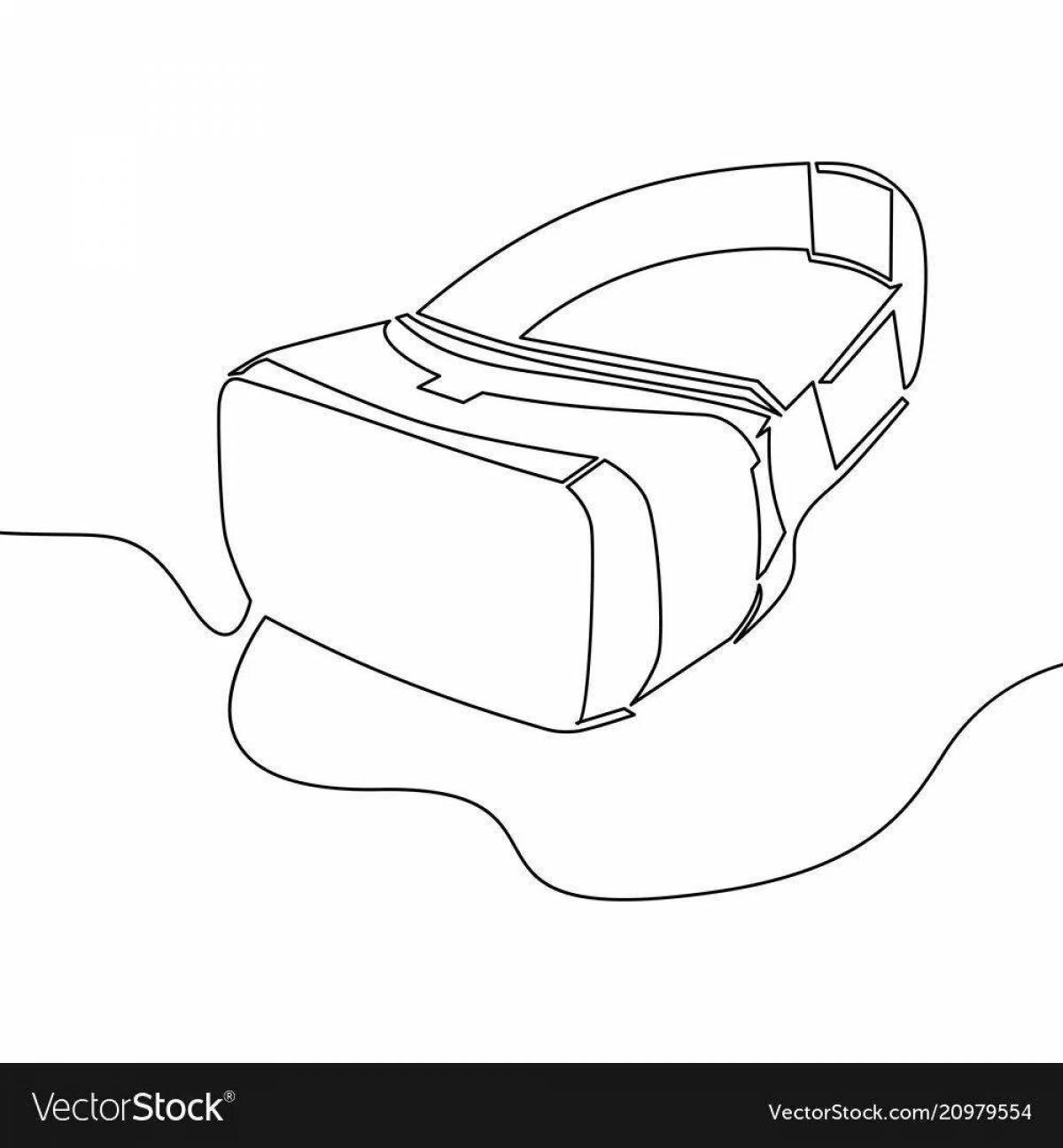 Exciting virtual reality coloring book