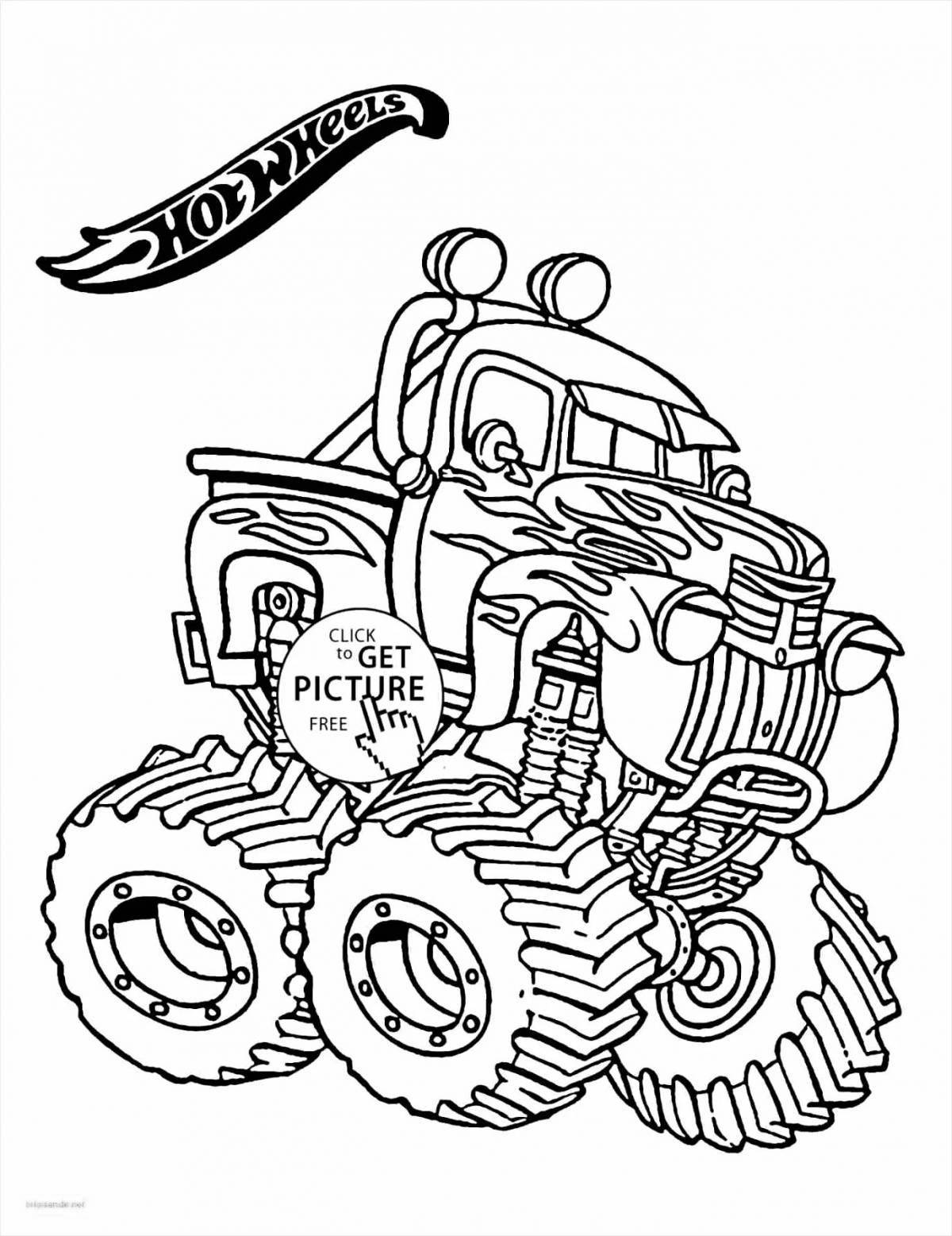 Color monster coloring page
