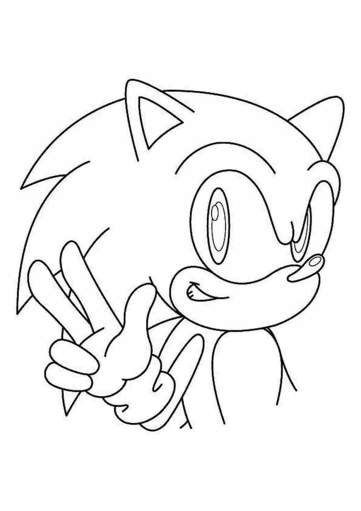 Great sonic light coloring book