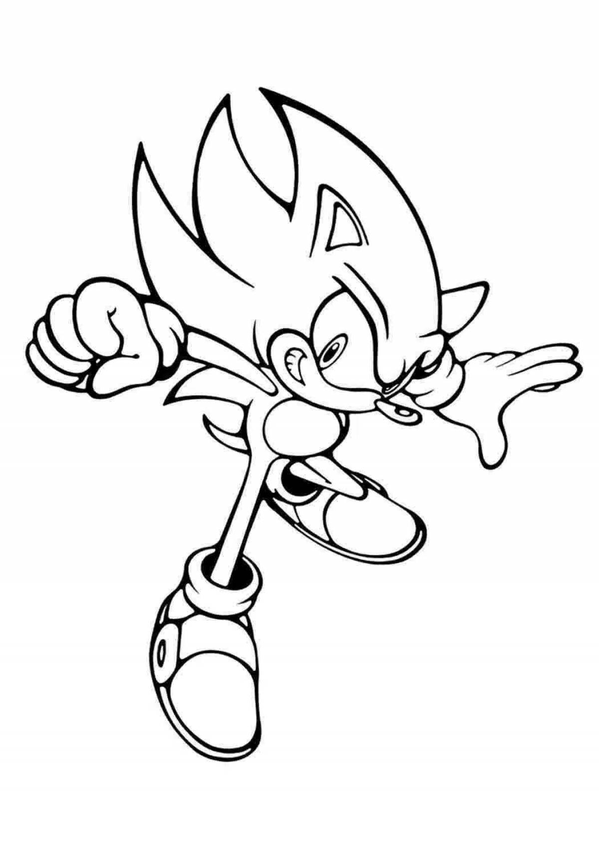 Sonic light awesome coloring book