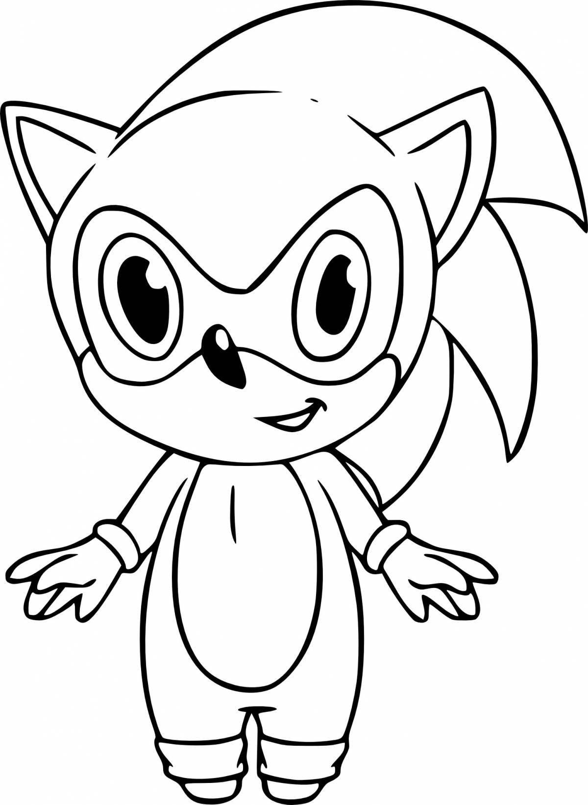 Dazzling coloring page sonic light