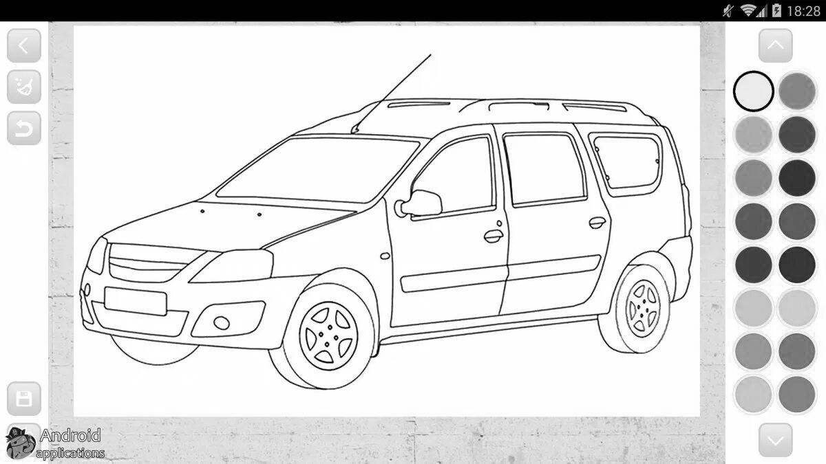 Awesome taxi coloring page grant
