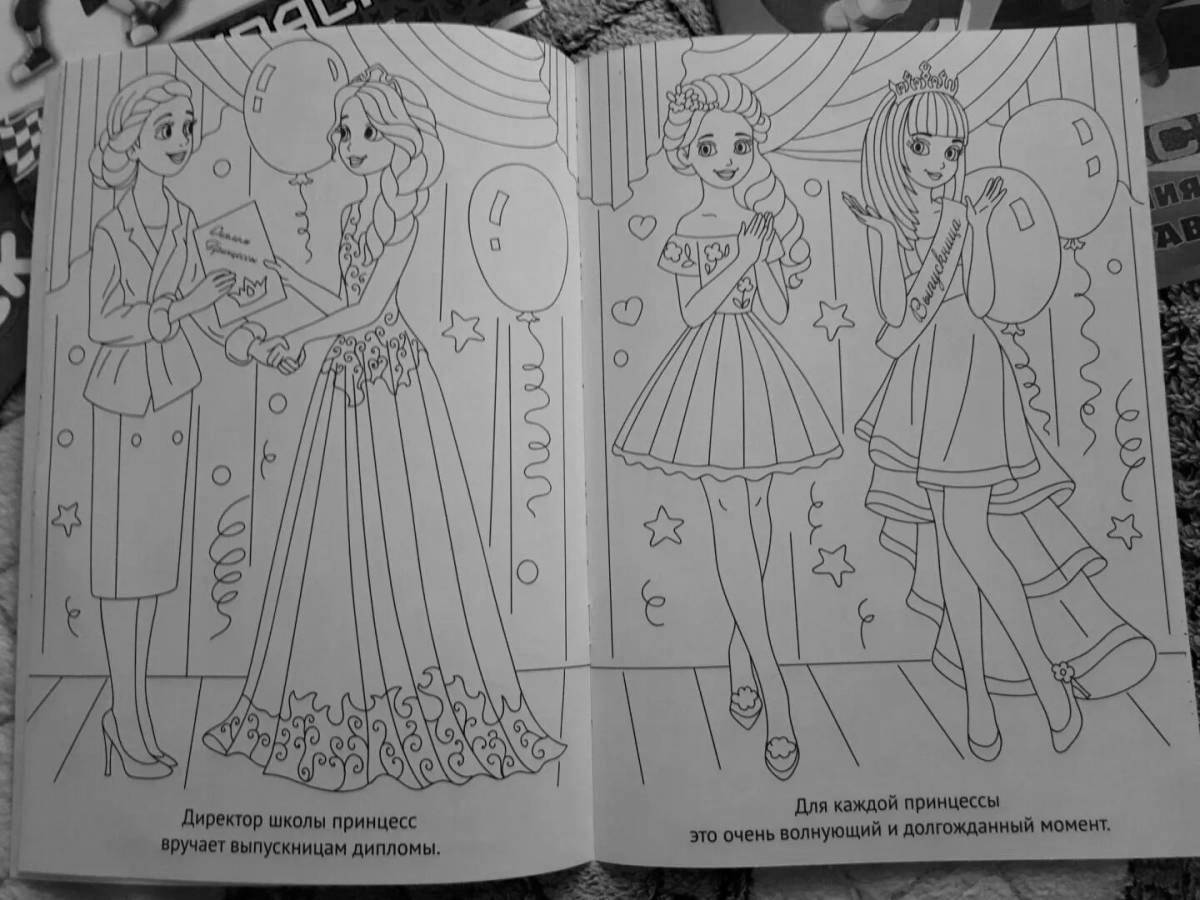 Majestic princess coloring book