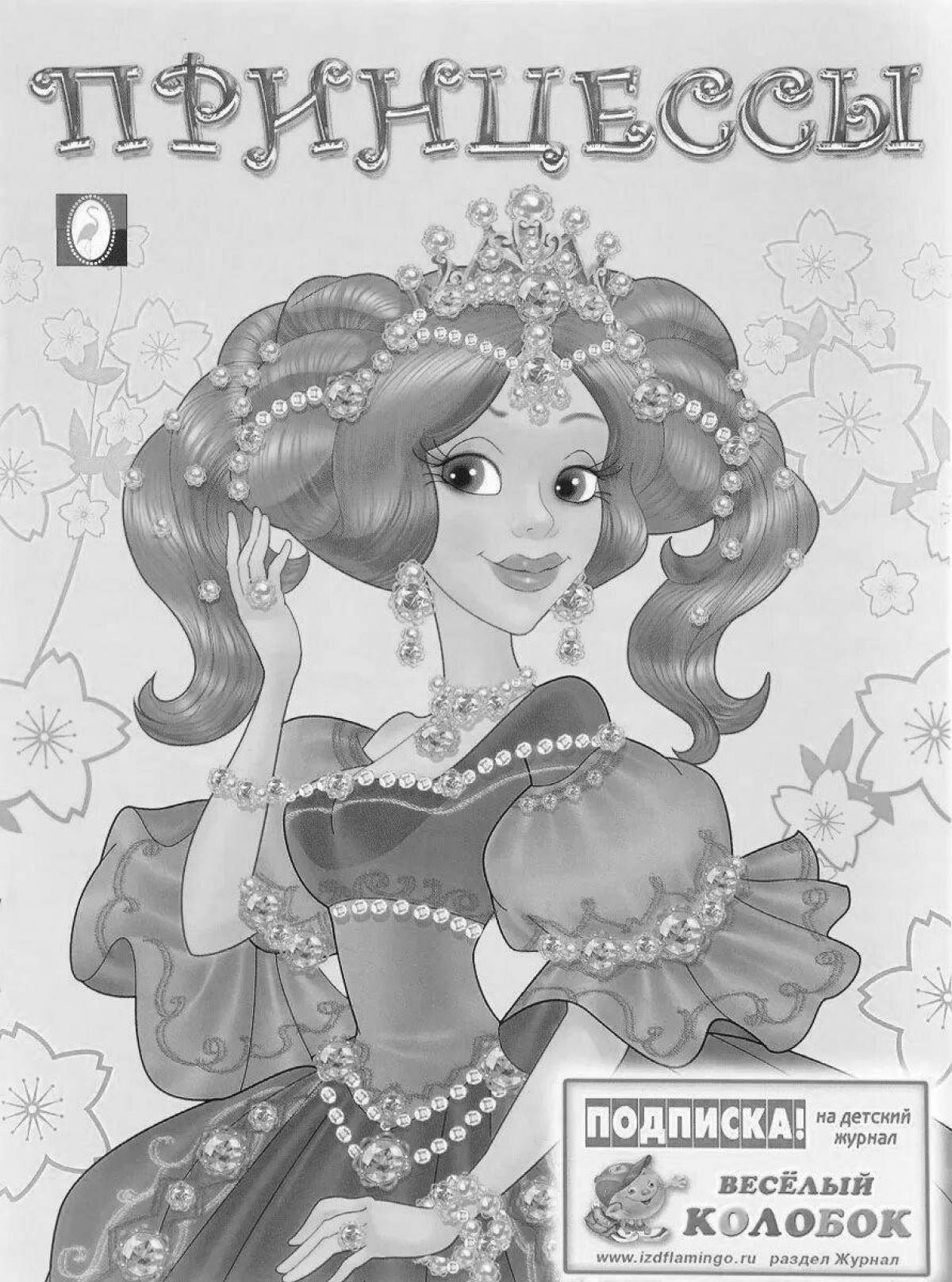 Exquisite princess coloring book