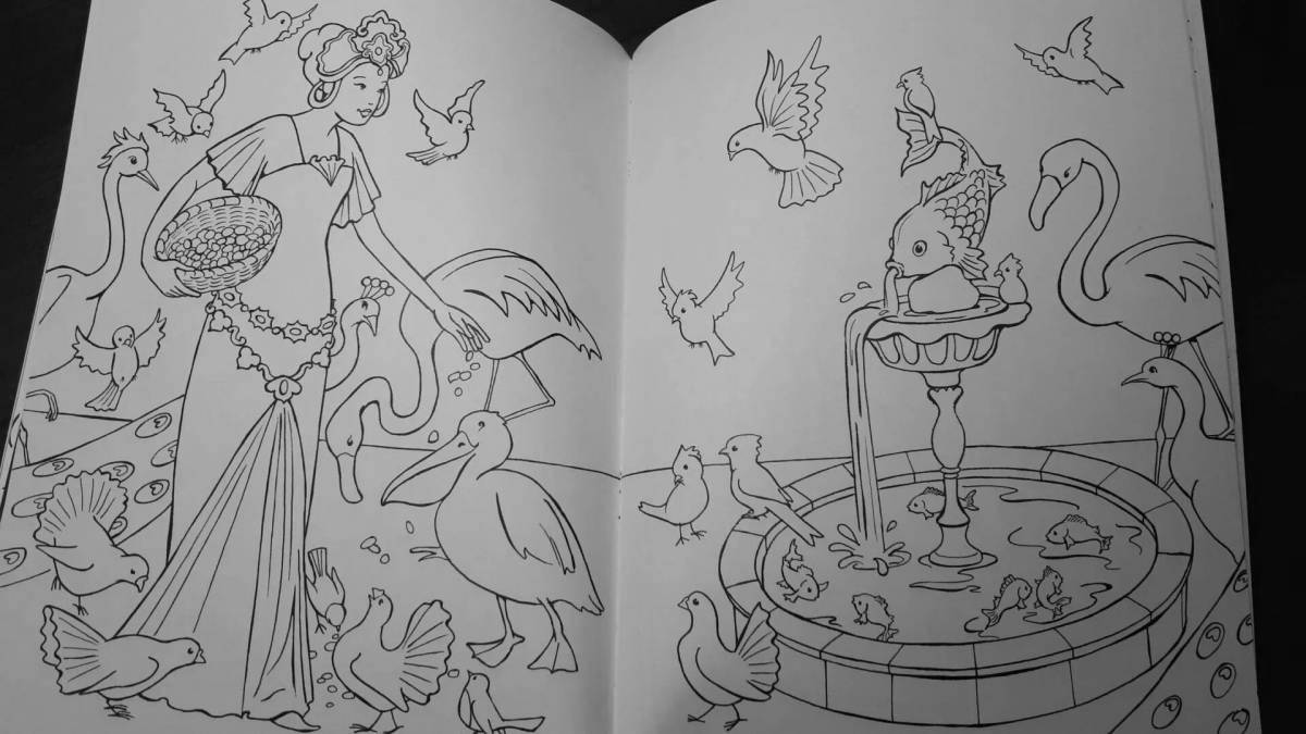 Beautiful princess coloring book