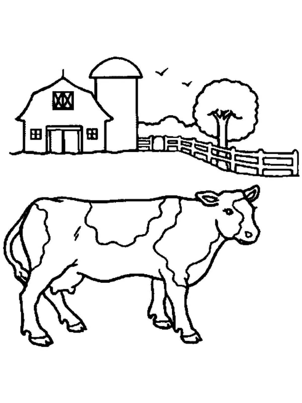 Farming coloring page