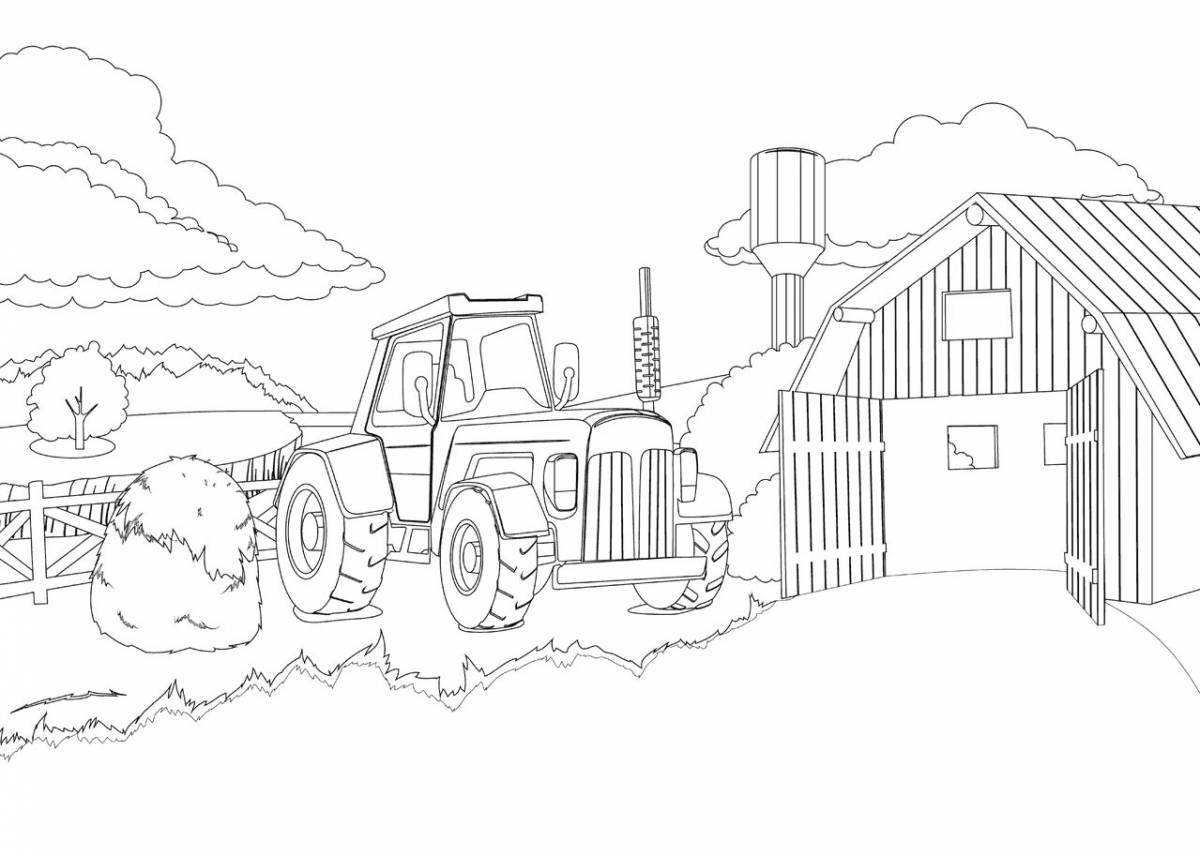 Radiant agriculture coloring page
