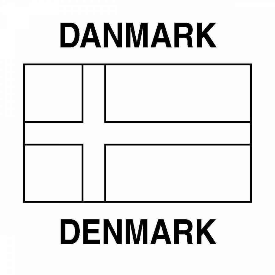 Нарисовать флаг дании