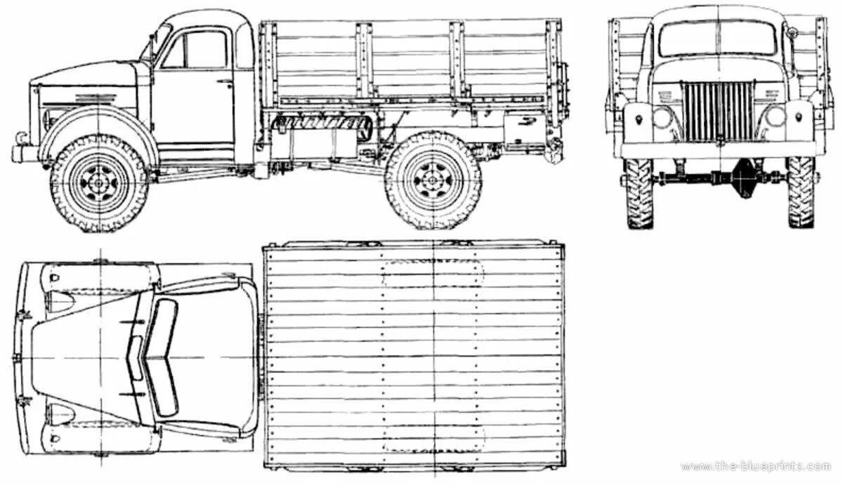 Газ 52 рисунок