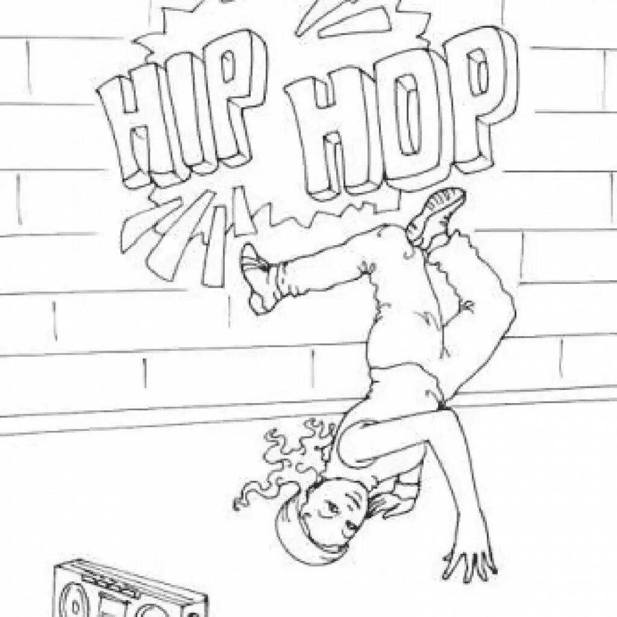 Раскраска хип хоп