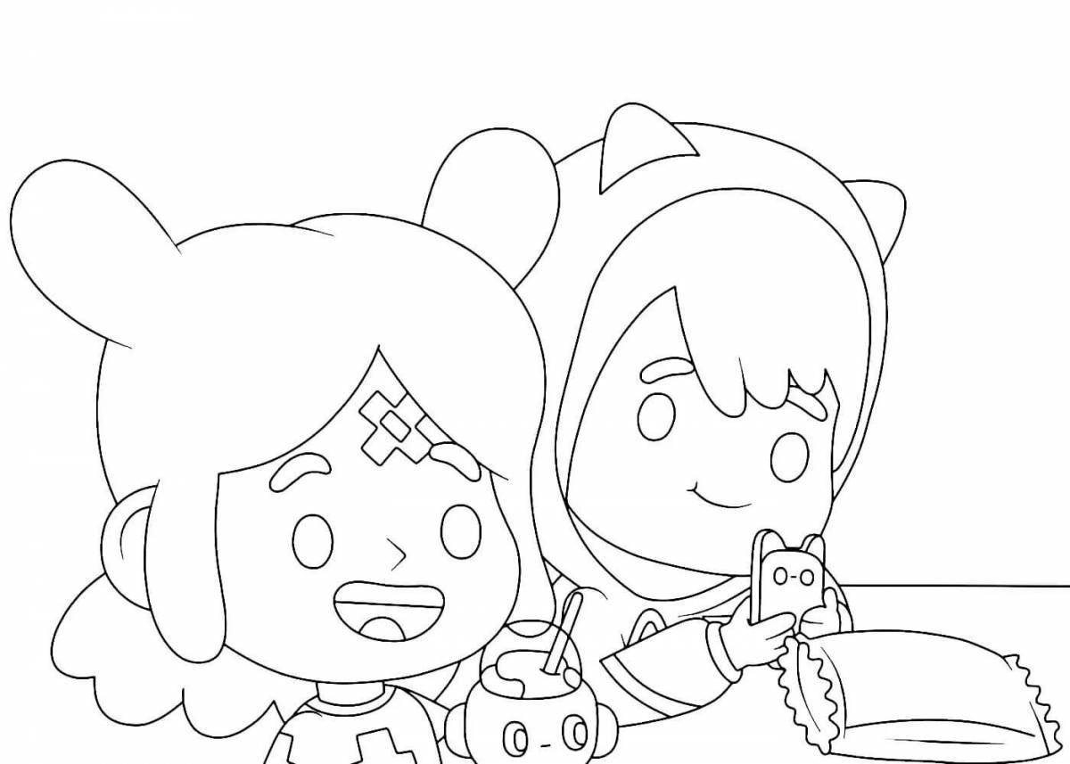 Togo boko's amazing coloring page