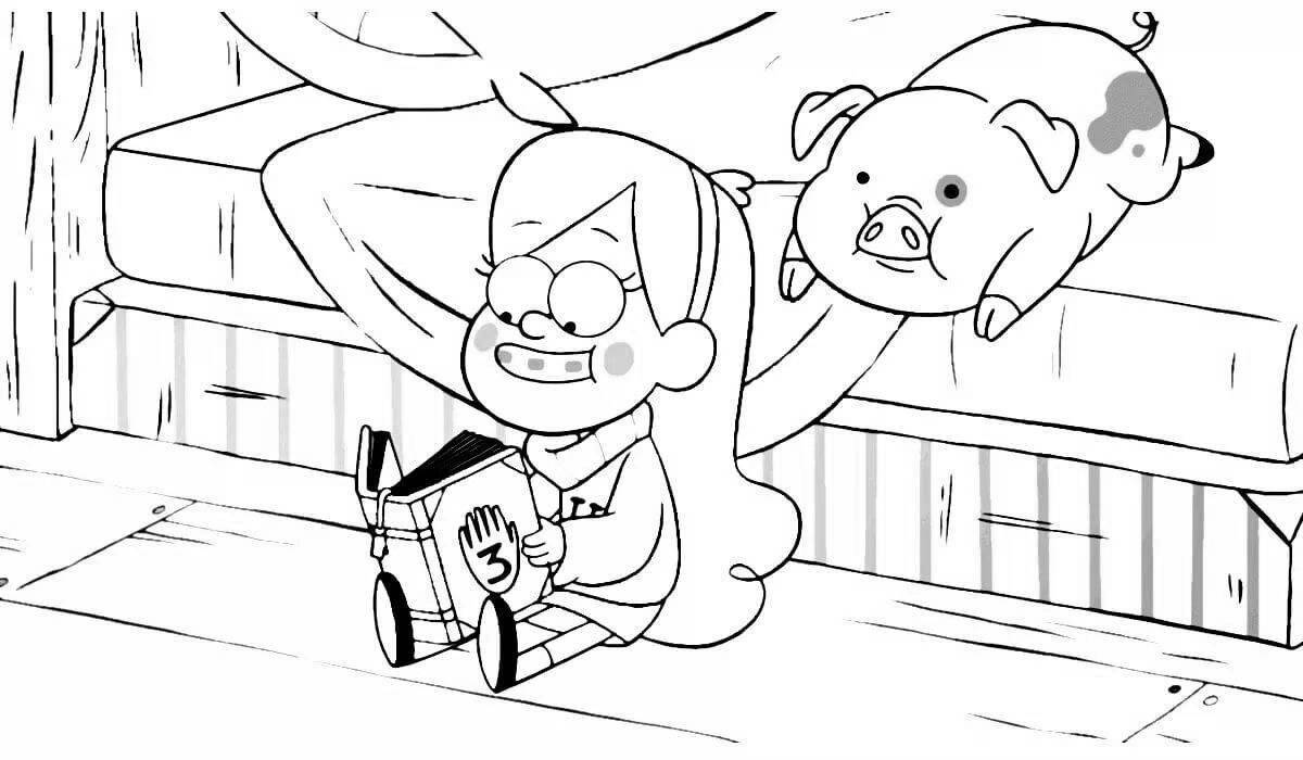 Adorable couple coloring page