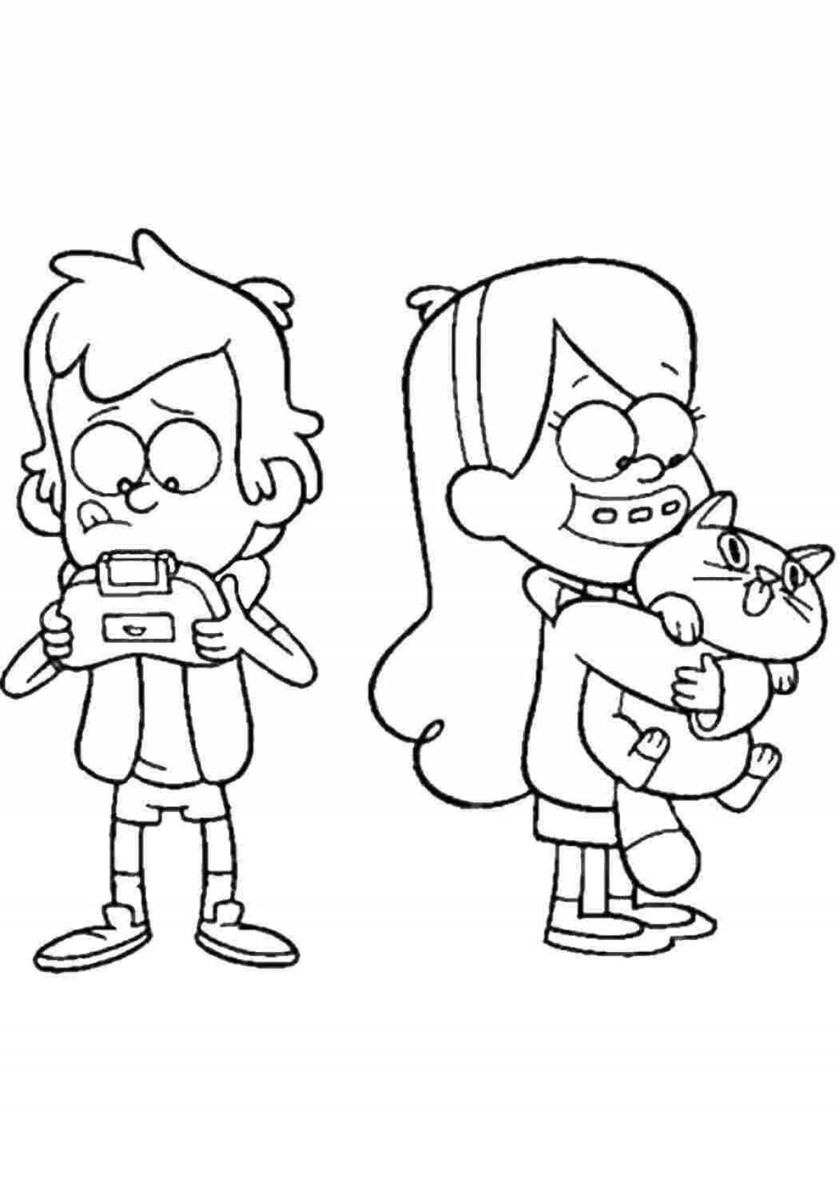 Violent couple coloring book